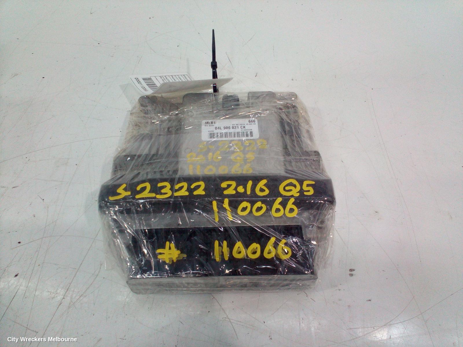 AUDI Q5 ECU, ENGINE ECU, 2.0, DIESEL, CNHA CODE, ECU ONLY, 8R, 11/2012 - 01/2017
