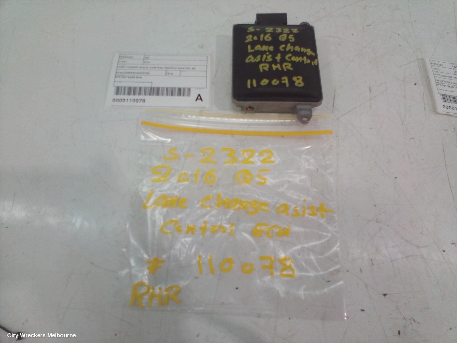 AUDI Q5 ECU, PARK ASSIST MODULE, 8R, 12/2008 - 01/2017
