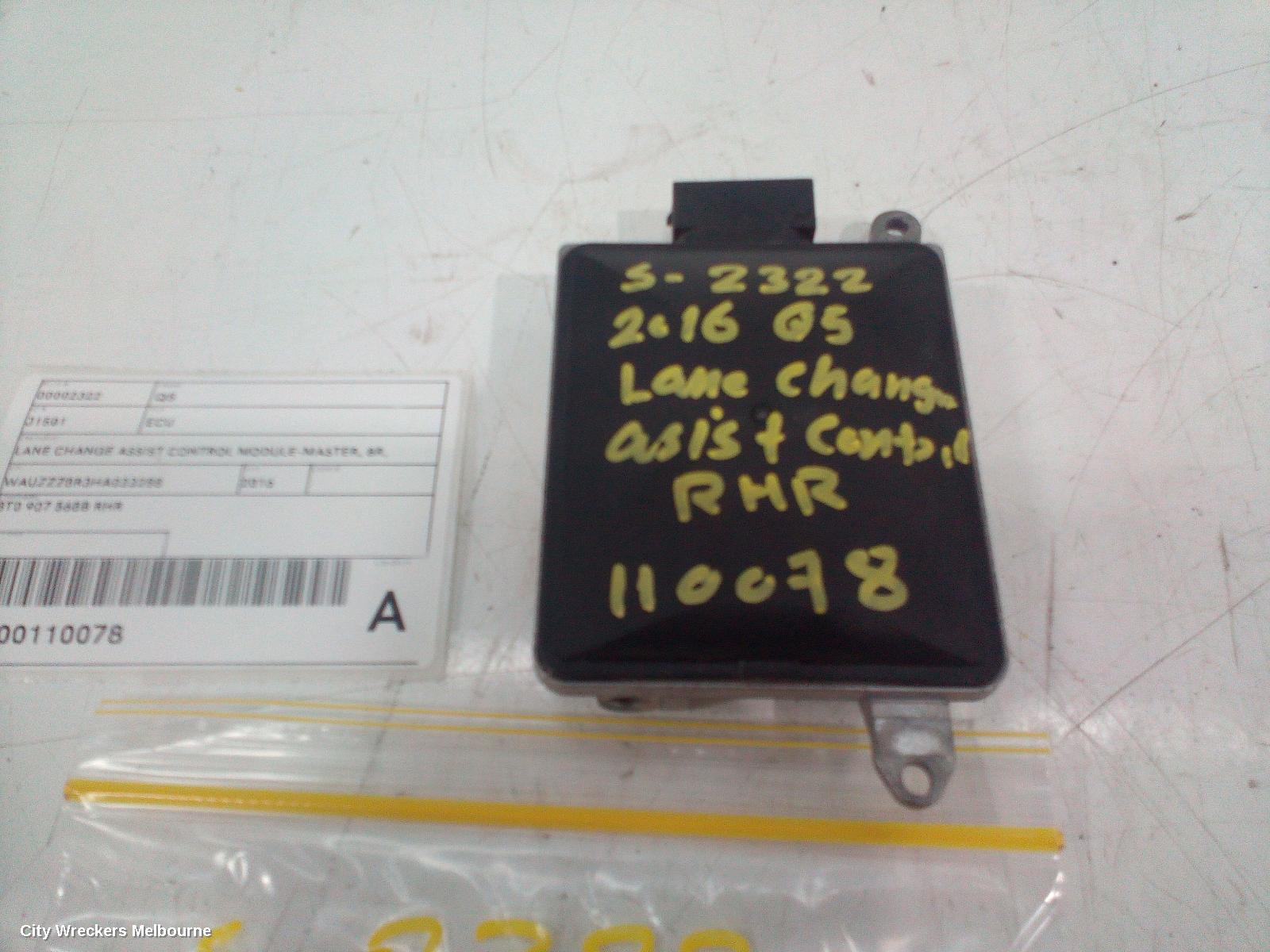 AUDI Q5 ECU, PARK ASSIST MODULE, 8R, 12/2008 - 01/2017