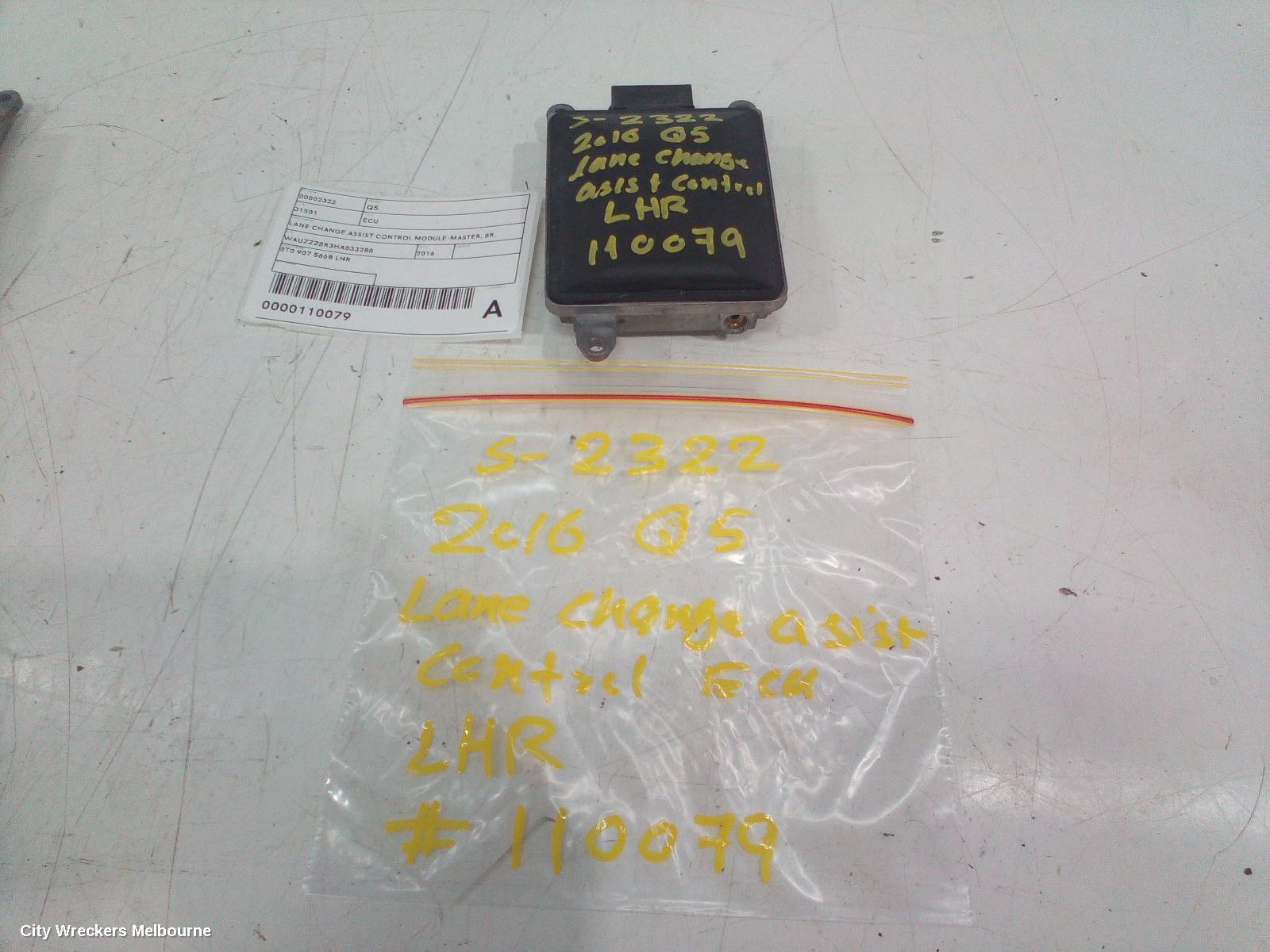 AUDI Q5 ECU, PARK ASSIST MODULE, 8R, 12/2008 - 01/2017