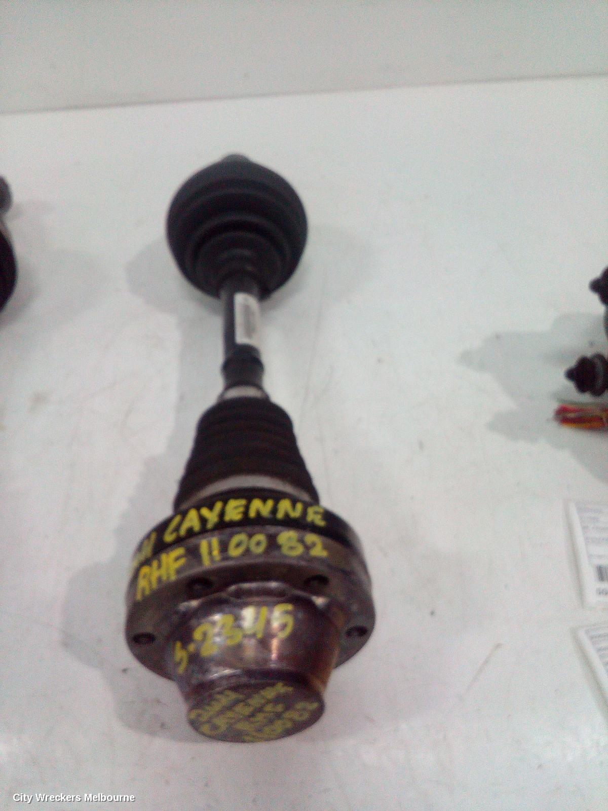 PORSCHE CAYENNE RIGHT DRIVESHAFT, FRONT, 06/2003 - 06/2010