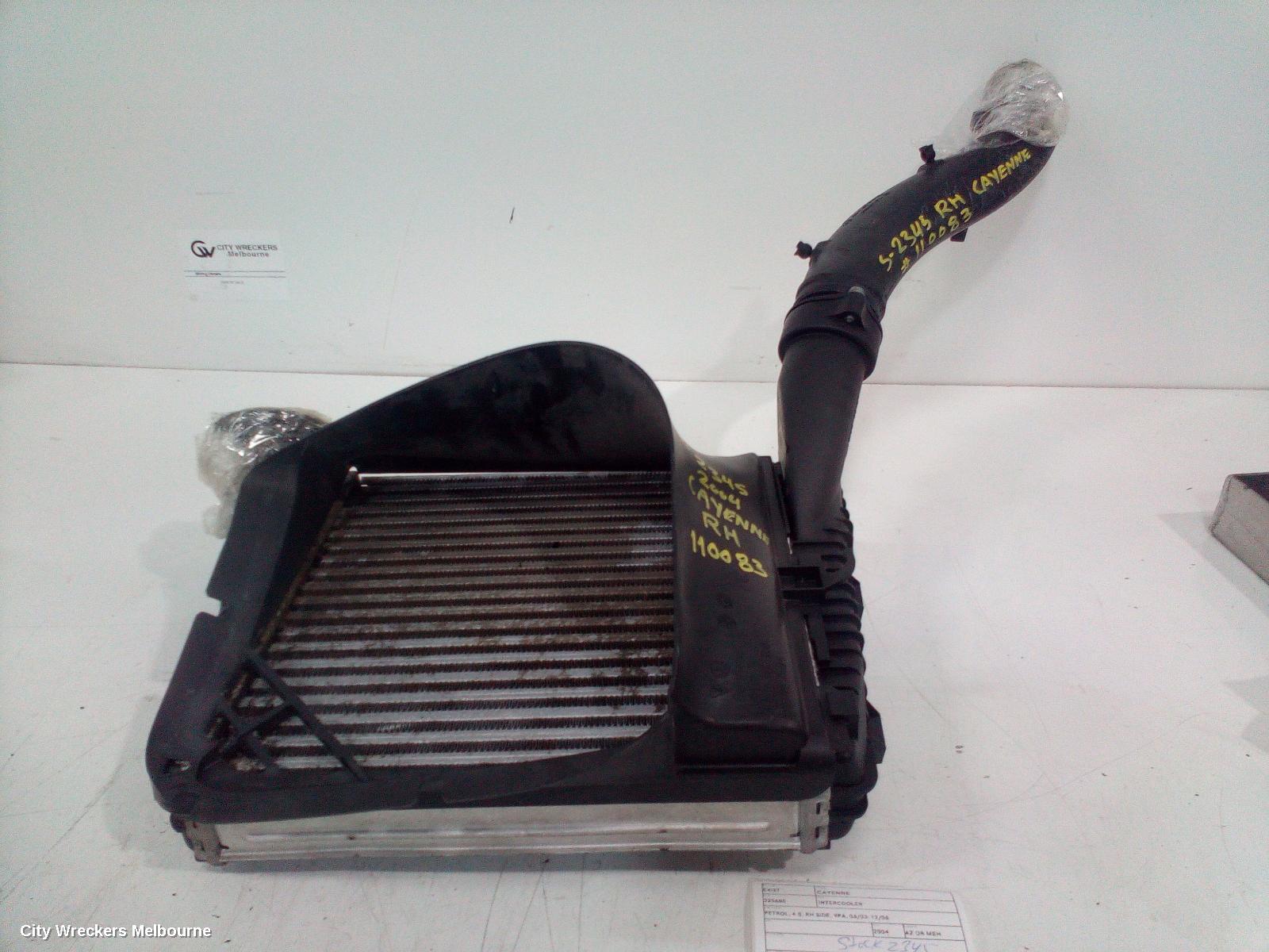 PORSCHE CAYENNE INTERCOOLER, PETROL, 4.5, RH SIDE, 9PA, 06/2003 - 12/2006