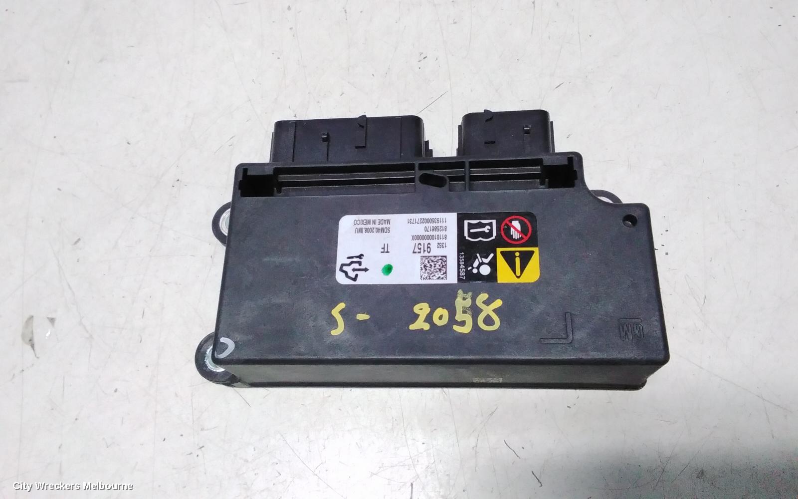 HOLDEN COMMODORE AIRBAG MODULE/SENSOR, MODULE, NON COLLISION AVOIDANCE TYPE, ZB, 10/2017 - 12/2020