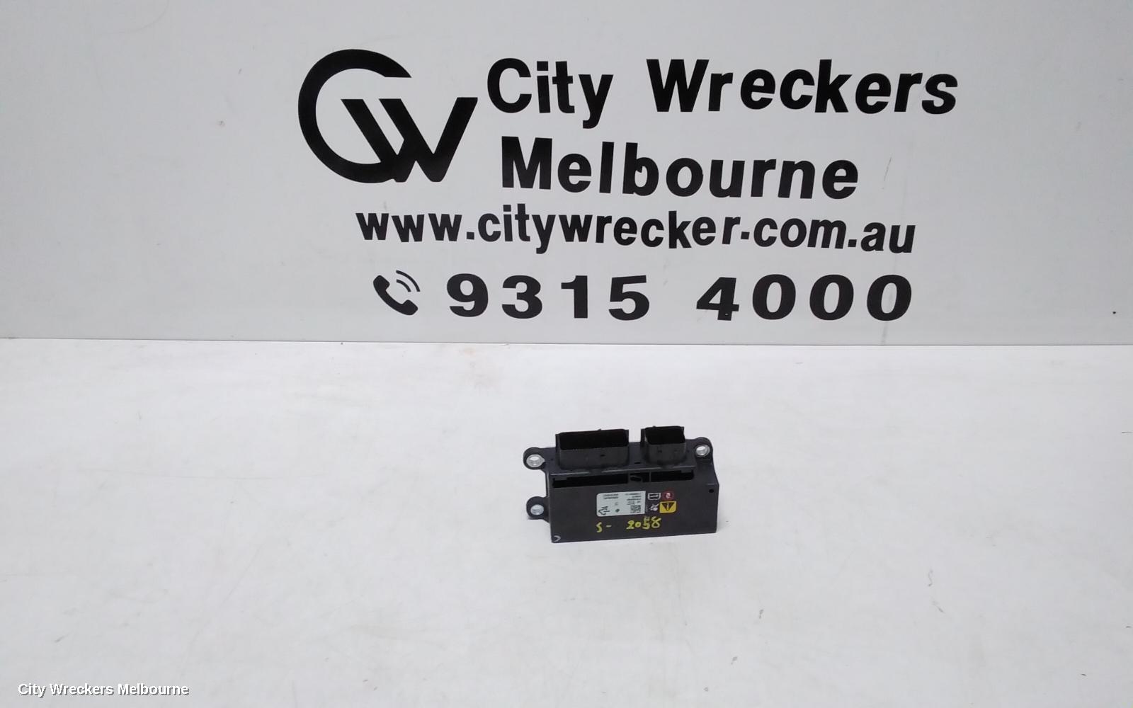 HOLDEN COMMODORE AIRBAG MODULE/SENSOR, MODULE, NON COLLISION AVOIDANCE TYPE, ZB, 10/2017 - 12/2020