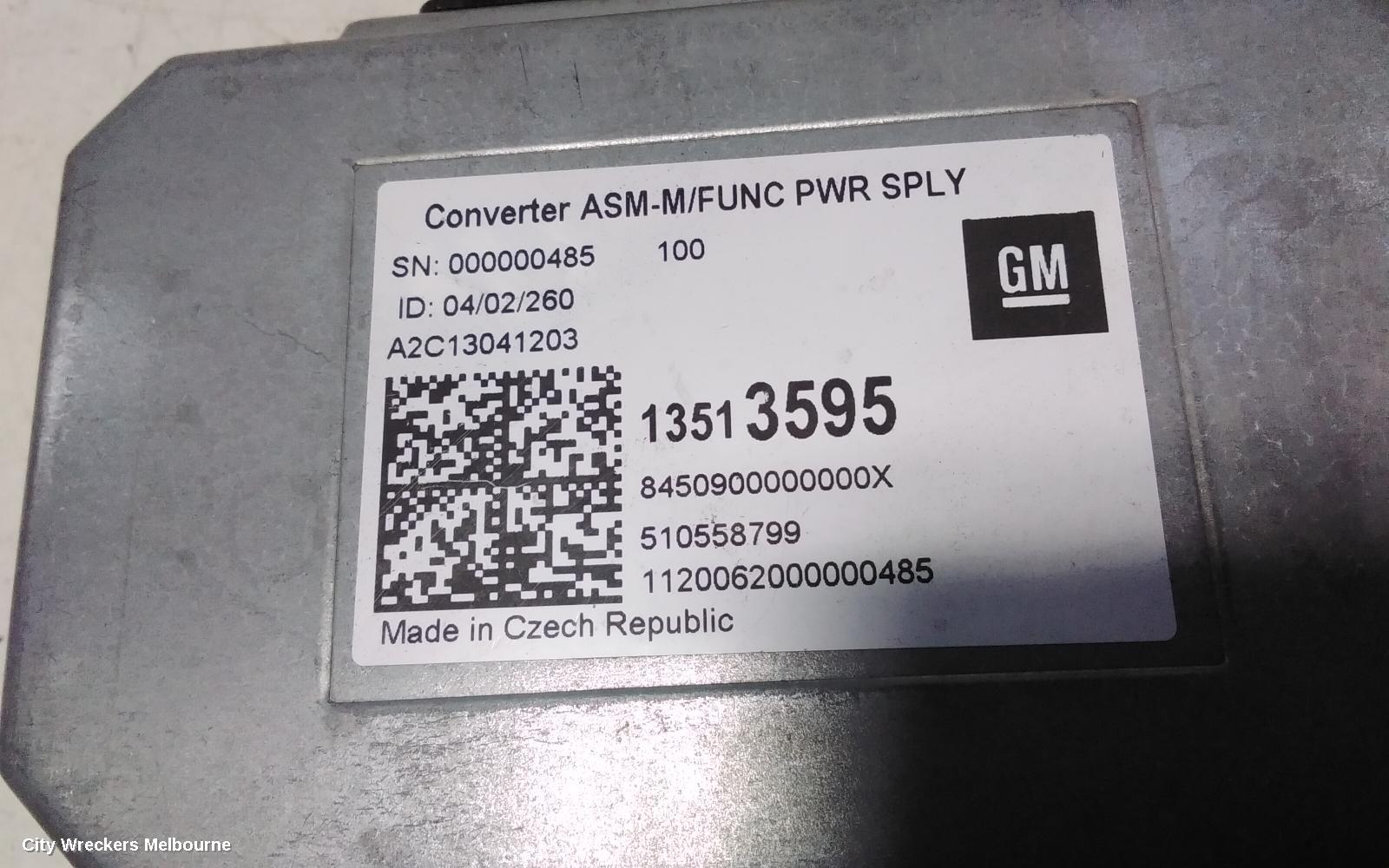 HOLDEN COMMODORE, ZB, 10/2017 - 12/2020, VOLTAGE CONVERTER ~ 1351 3595: 110087