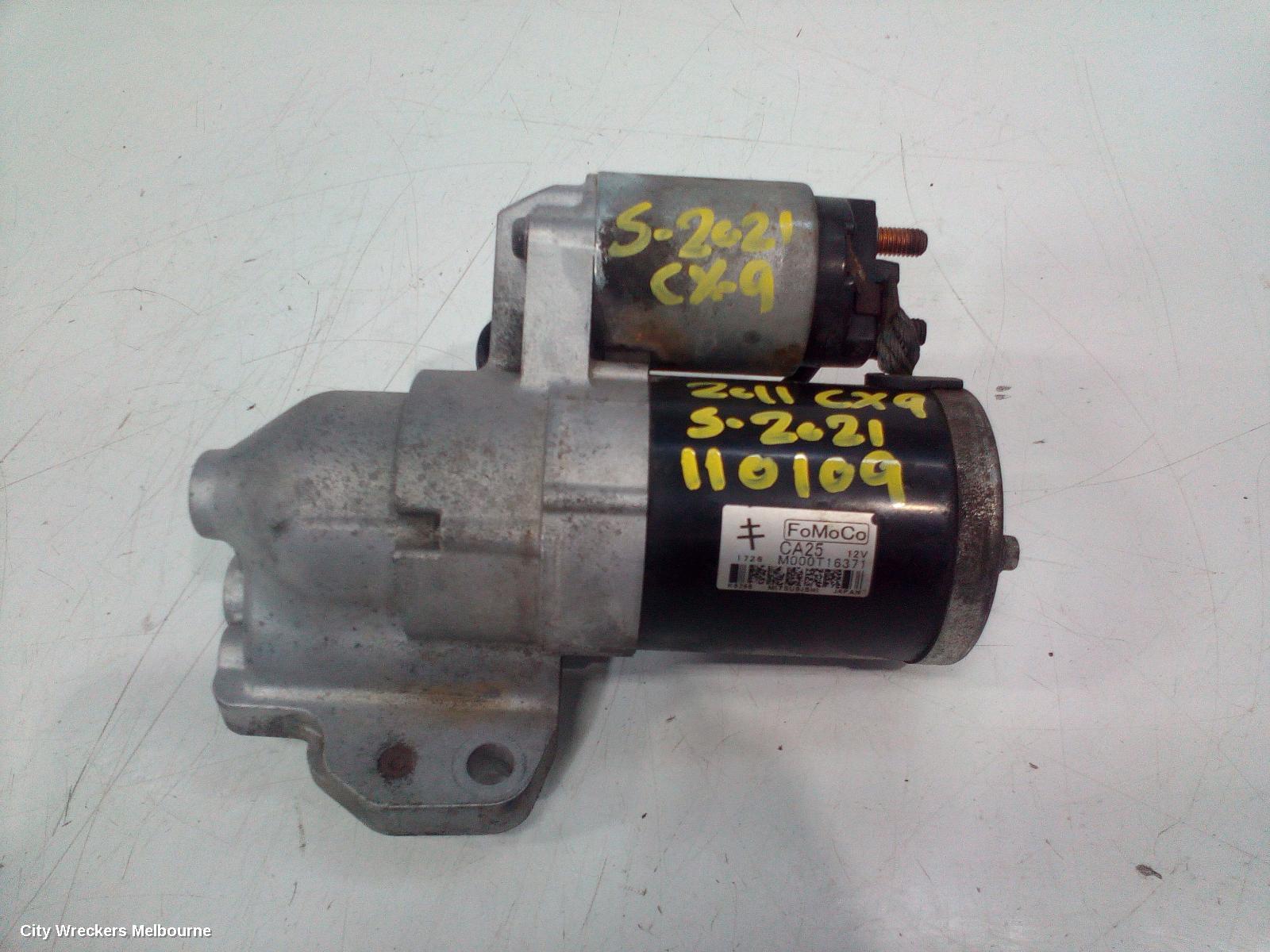 MAZDA CX9 STARTER, PETROL, 3.7, FWD, TB, 06/2011 - 12/2015