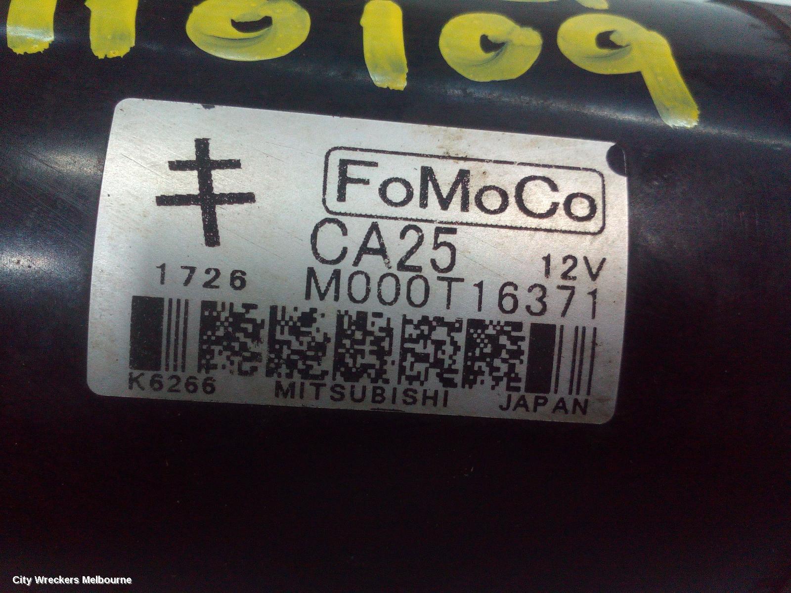 MAZDA CX9 STARTER, PETROL, 3.7, FWD, TB, 06/2011 - 12/2015