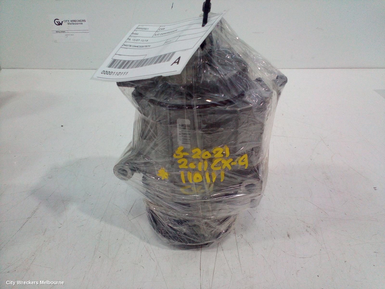 MAZDA CX9 A/C COMPRESSOR, TB, 12/2007 - 12/2015