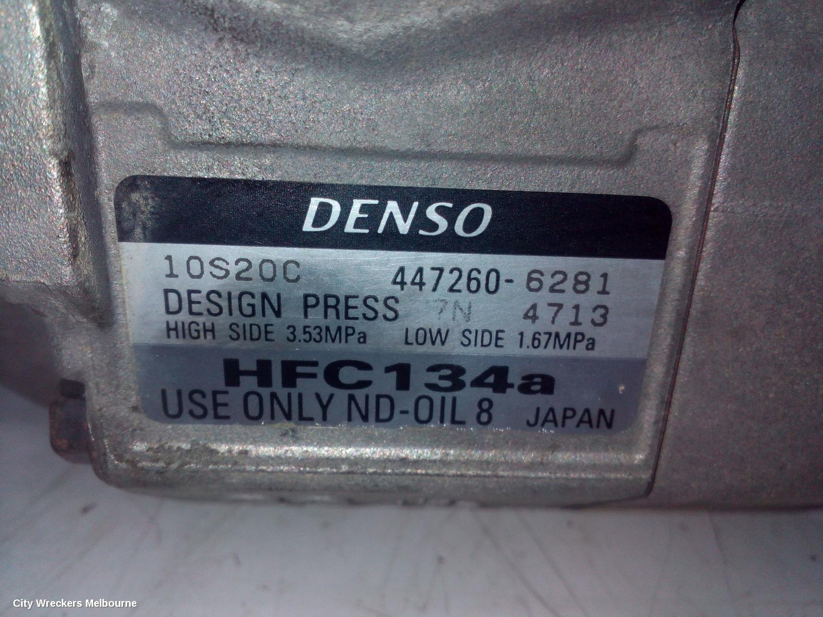 MAZDA CX9 A/C COMPRESSOR, TB, 12/2007 - 12/2015