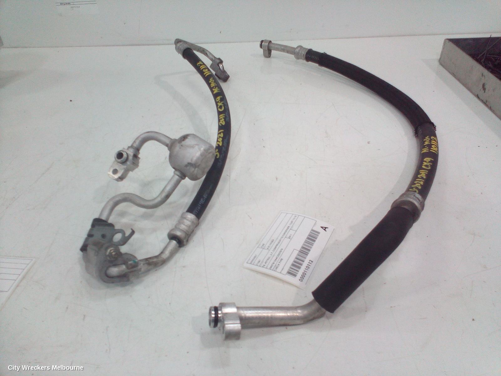 MAZDA CX9 A/C HOSES, TB, PETROL, 3.7, COMPRESSOR TO CONDENSER, 12/2007 - 12/2015