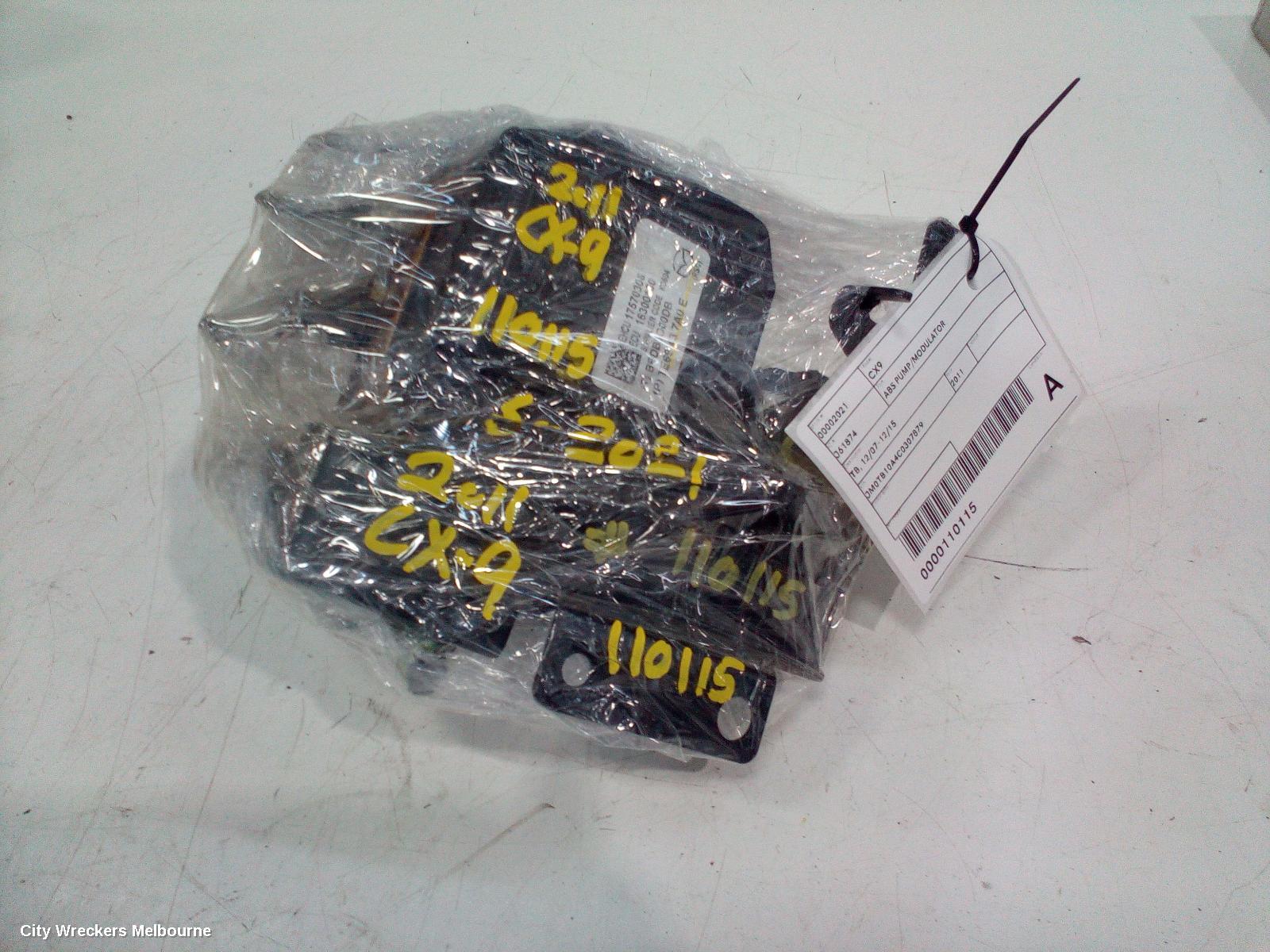 MAZDA CX9 ABS PUMP/MODULATOR, TB, 12/2007 - 12/2015