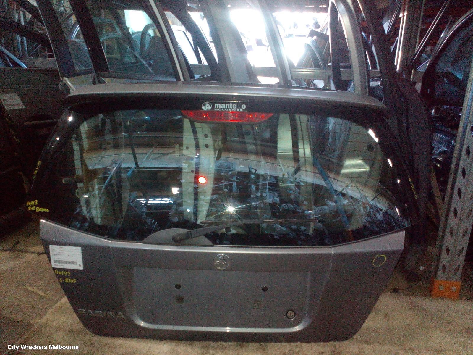 HOLDEN BARINA BOOTLID/TAILGATE, TAILGATE, TK, SPOILERED TYPE, 12/2005 - 12/2012