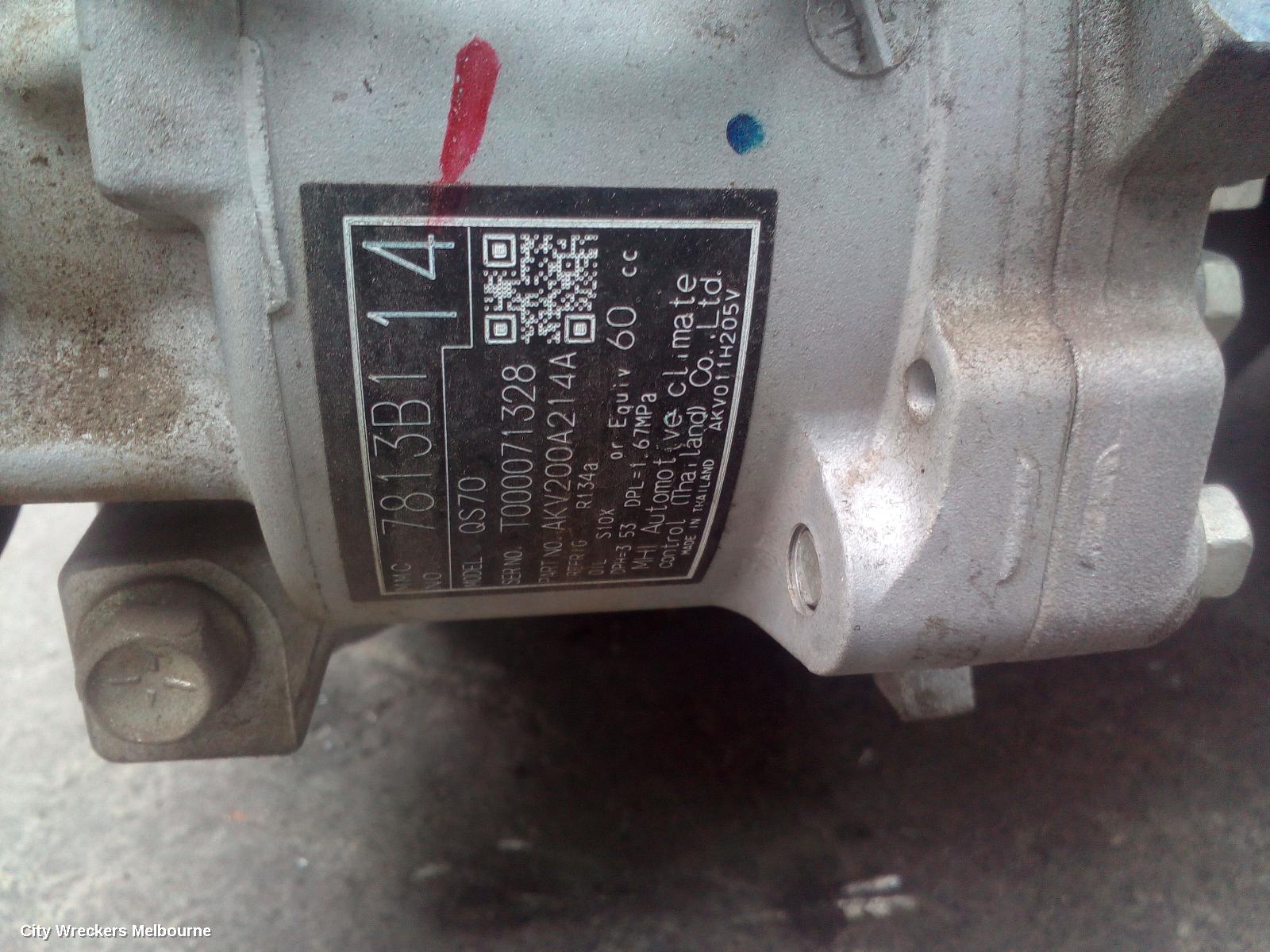 MITSUBISHI ASX A/C COMPRESSOR, XA-XD, 2.0, PETROL, QS90 TYPE, 05/2010 ONWARDS