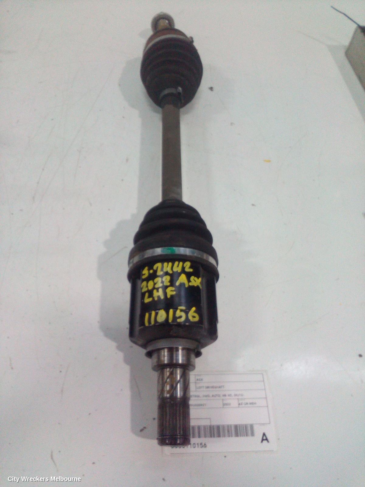 MITSUBISHI ASX LEFT DRIVESHAFT, FRONT, 2.0, PETROL, 2WD, AUTO, XB-XD, 08/2012 - 12/2024