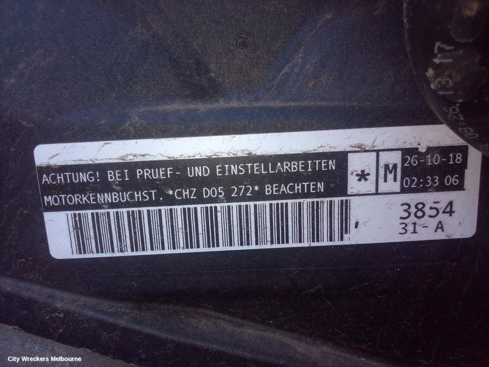 VOLKSWAGEN POLO ENGINE, PETROL, 1.0, TURBO, AW-AE, CHZL CODE, 09/2017 ONWARDS