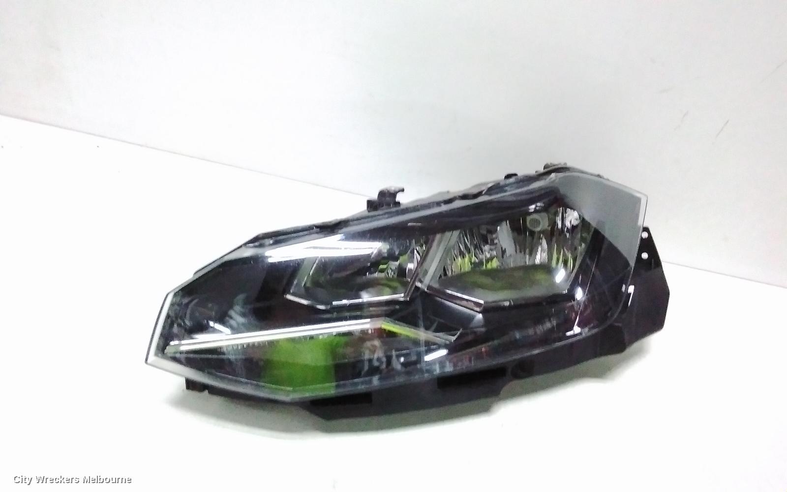 VOLKSWAGEN POLO LEFT HEADLAMP, AW, HALOGEN TYPE, 09/2017 - 01/2022
