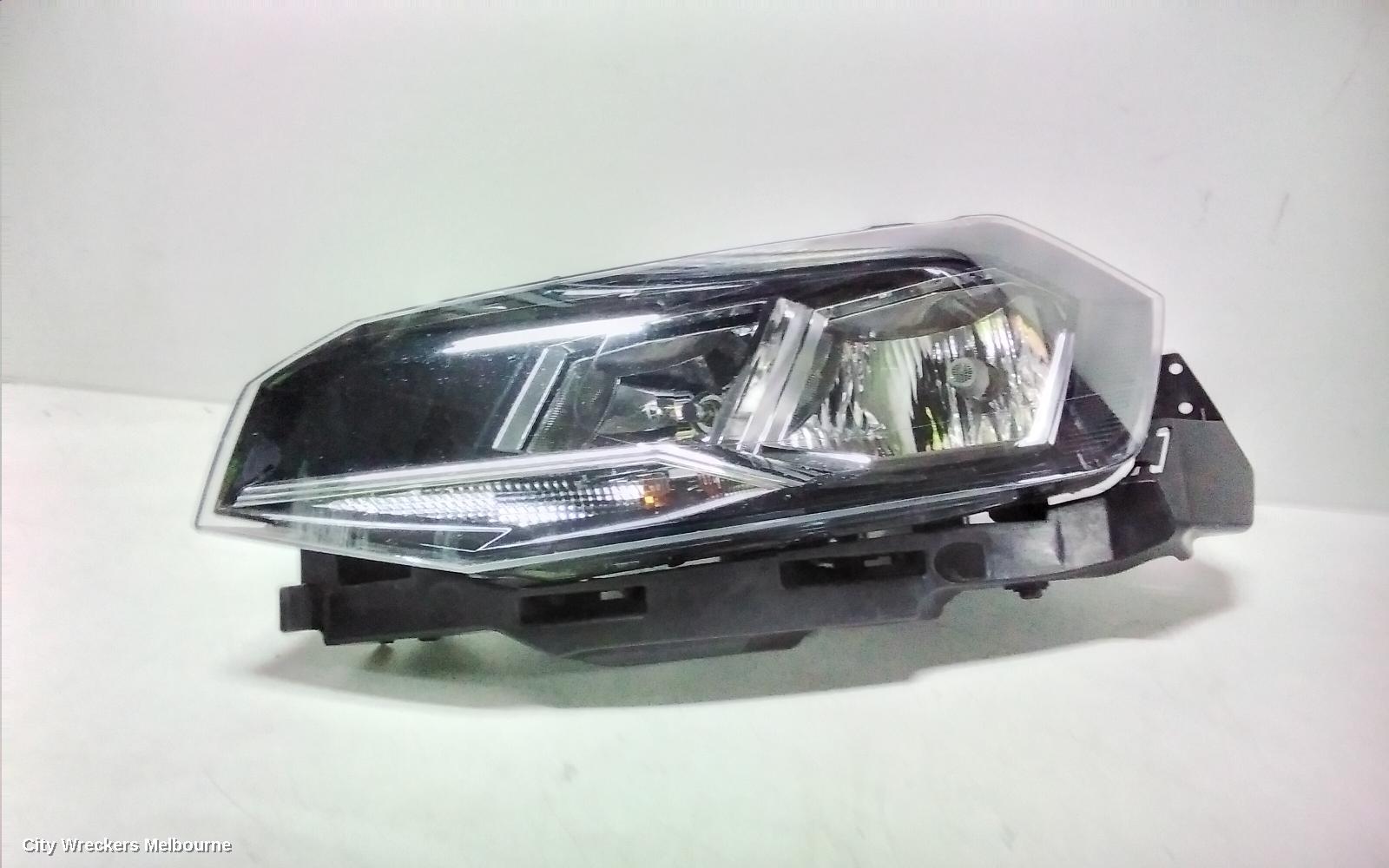 VOLKSWAGEN POLO LEFT HEADLAMP, AW, HALOGEN TYPE, 09/2017 - 01/2022