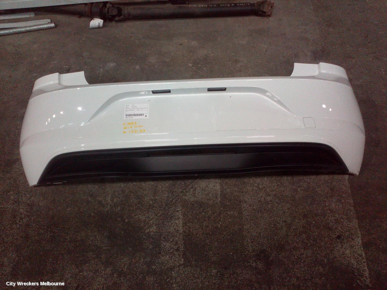 VOLKSWAGEN POLO REAR BUMPER, AW, TRENDLINE/COMFORTLINE/STYLE, NON PARK SENSOR TYPE, 09/2017 - 01/2022