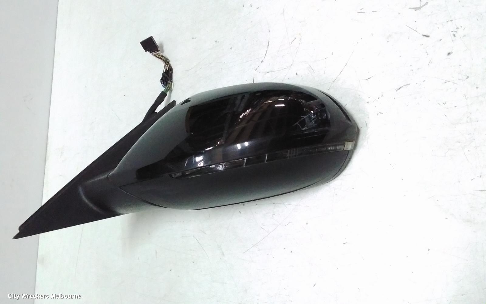 AUDI A6 LEFT DOOR MIRROR, 4G/C7, POWER FOLD, NON LANE CHANGE ASSIST, W/ CAMERA TYPE (6XL/7Y0/KA6), 01/2012 - 06/2018