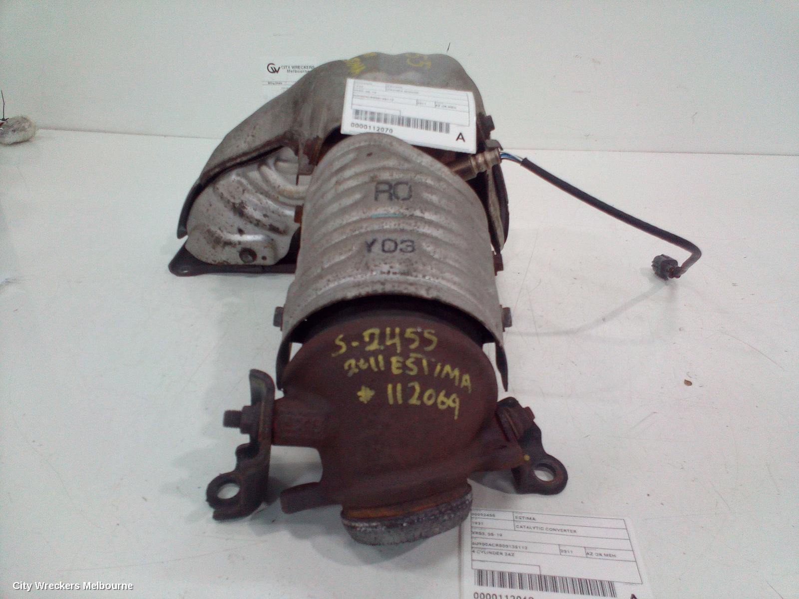 TOYOTA ESTIMA CATALYTIC CONVERTER, XR50, 05-19