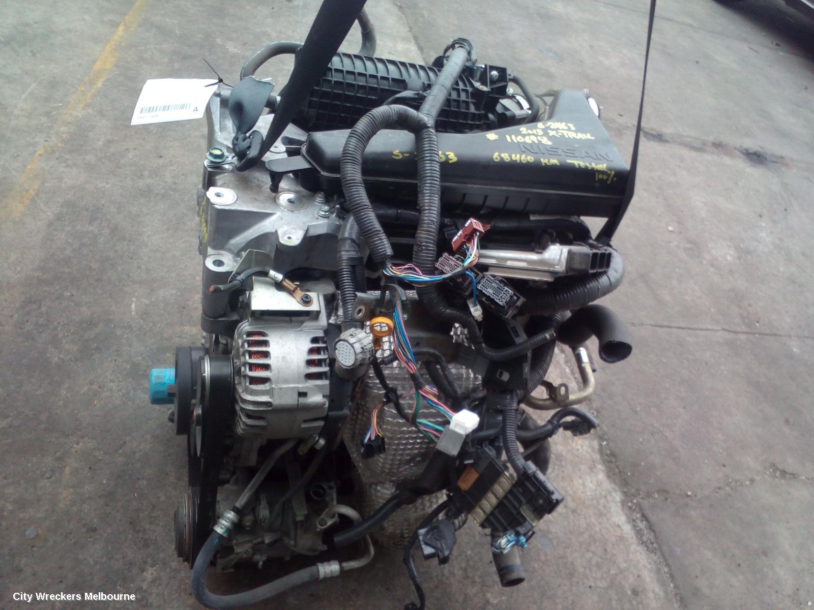 NISSAN XTRAIL ENGINE, PETROL, 2.5, QR25DE, AUTO T/M, T32, 02/2014 - 07/2022
