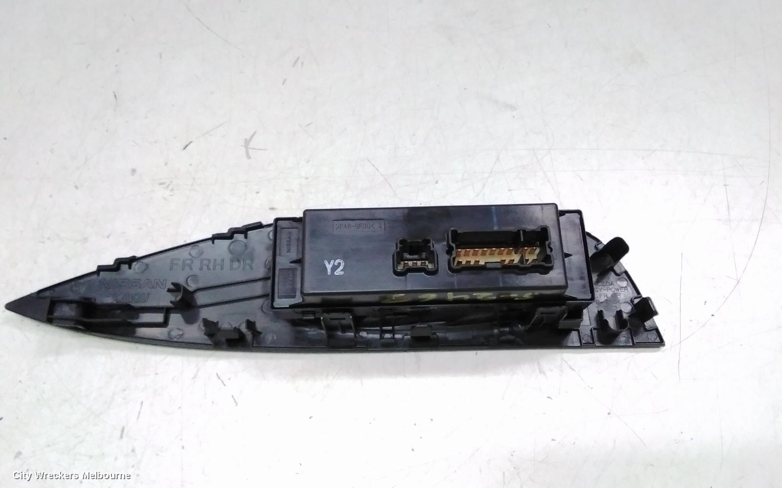 NISSAN XTRAIL PWR DR WIND SWITCH, RH FRONT (MASTER SWITCH), T32, 02/2014 - 07/2022