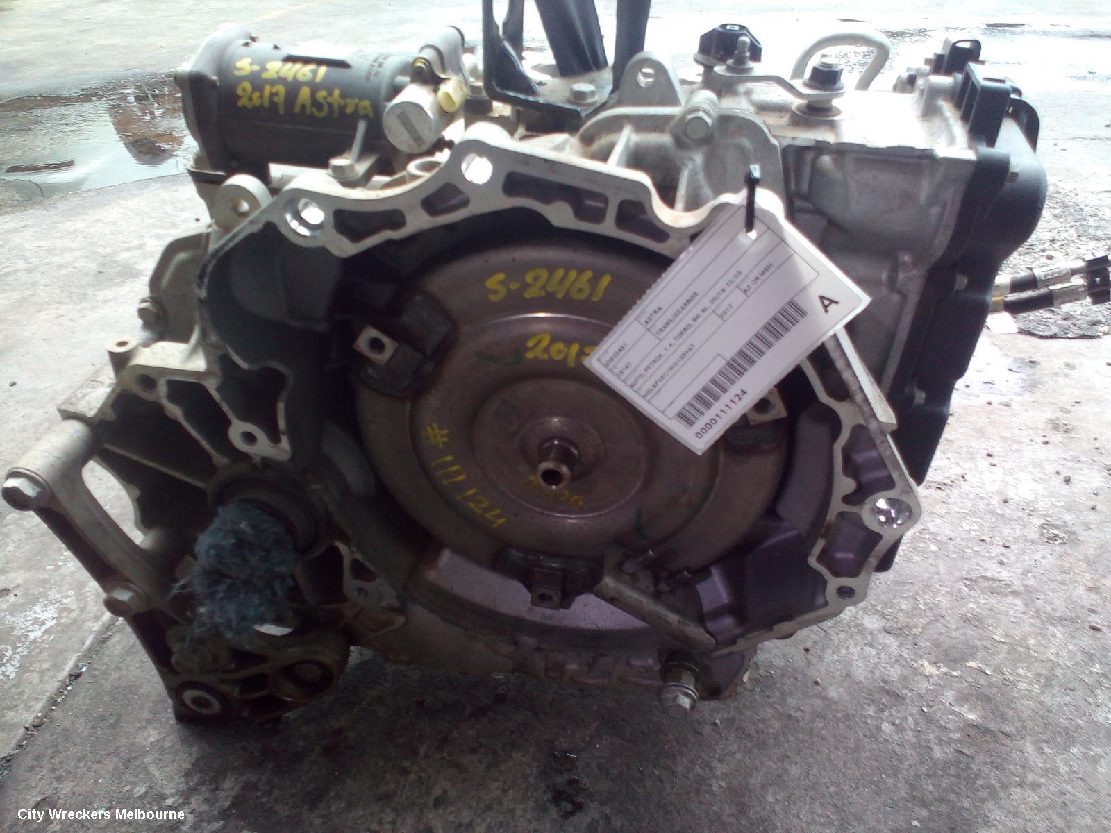HOLDEN ASTRA TRANS/GEARBOX, AUTO, PETROL, 1.4, TURBO, 7NLS CODE, BK-BL, 09/2016 - 12/2020