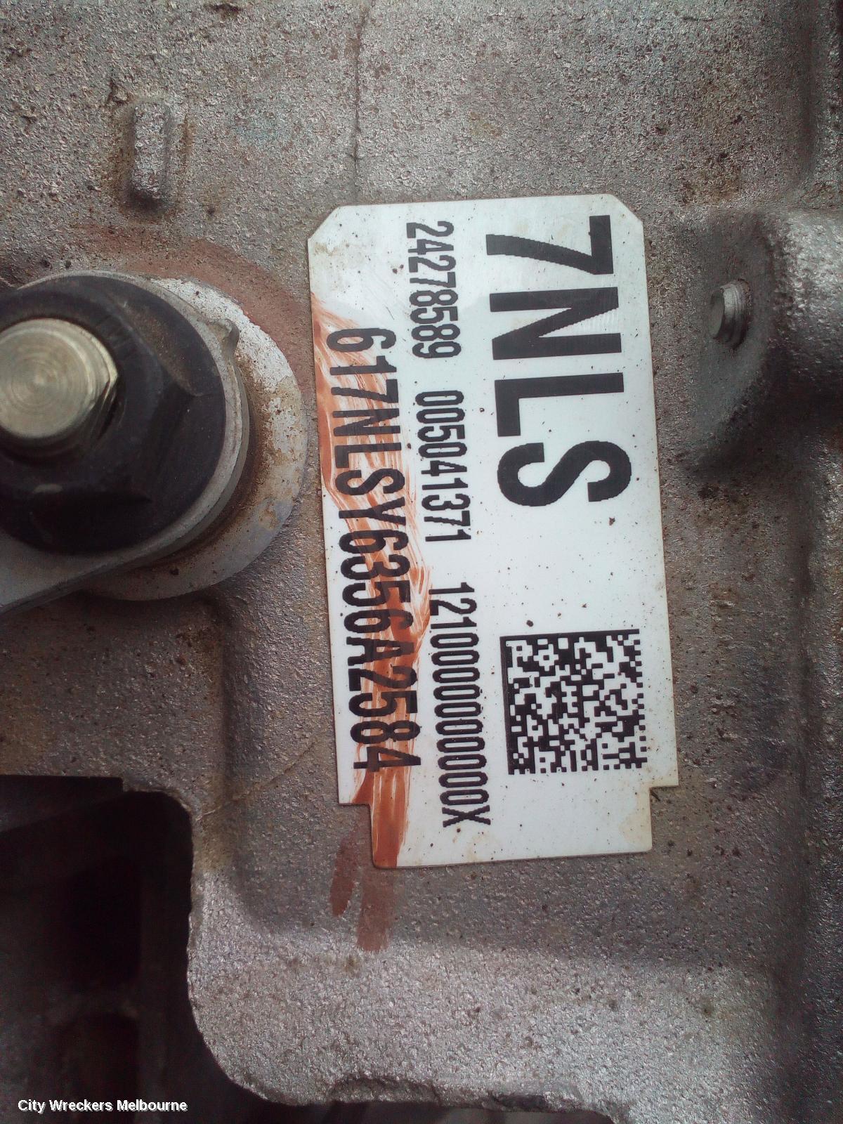HOLDEN ASTRA TRANS/GEARBOX, AUTO, PETROL, 1.4, TURBO, 7NLS CODE, BK-BL, 09/2016 - 12/2020