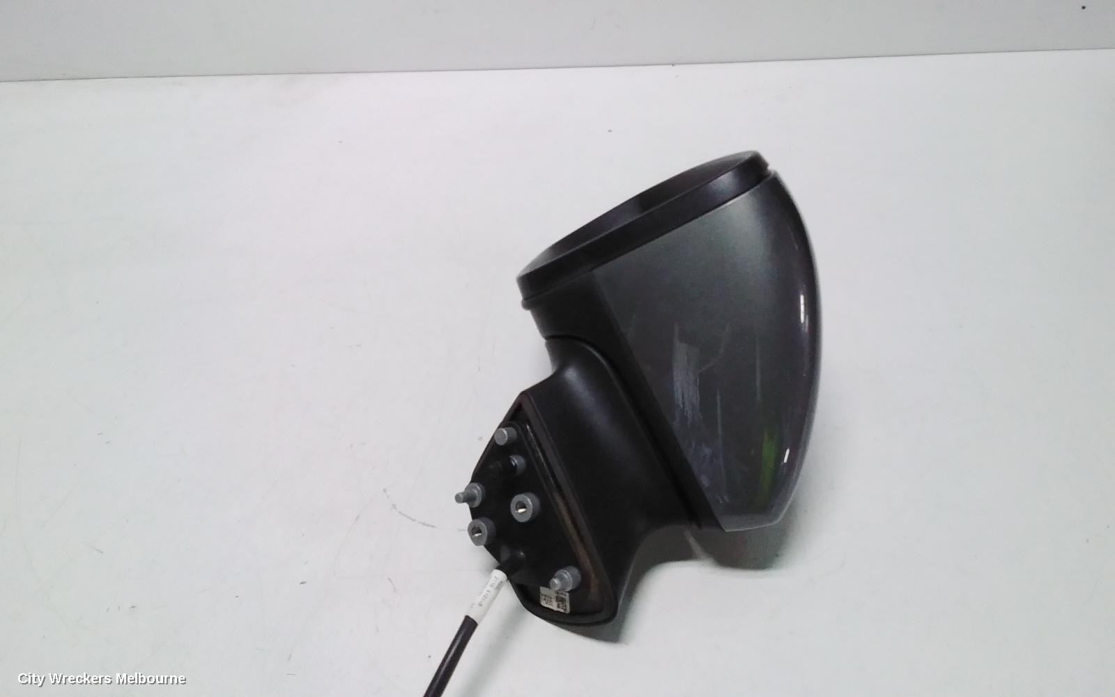 HOLDEN ASTRA LEFT DOOR MIRROR, BK, 5DR HATCH, MANUAL FOLDING TYPE, 09/2016 ONWARDS