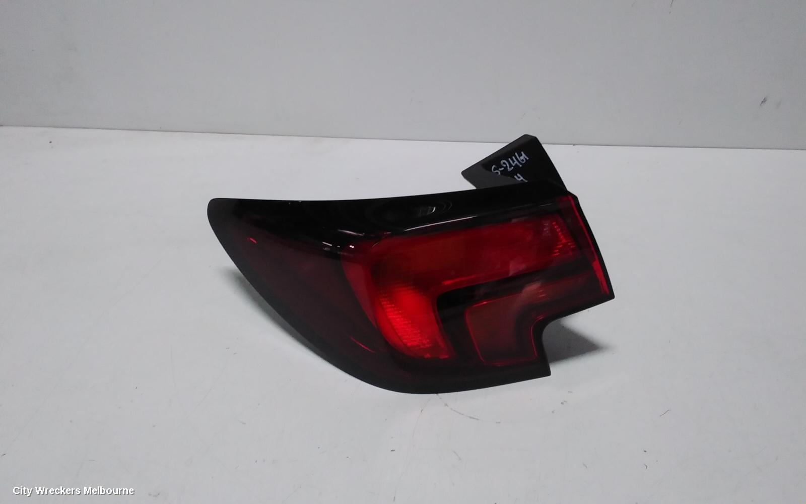 HOLDEN ASTRA LEFT TAILLIGHT, BK, 5DR HATCH, R/RS, NON LED TYPE, 09/2016 ONWARDS