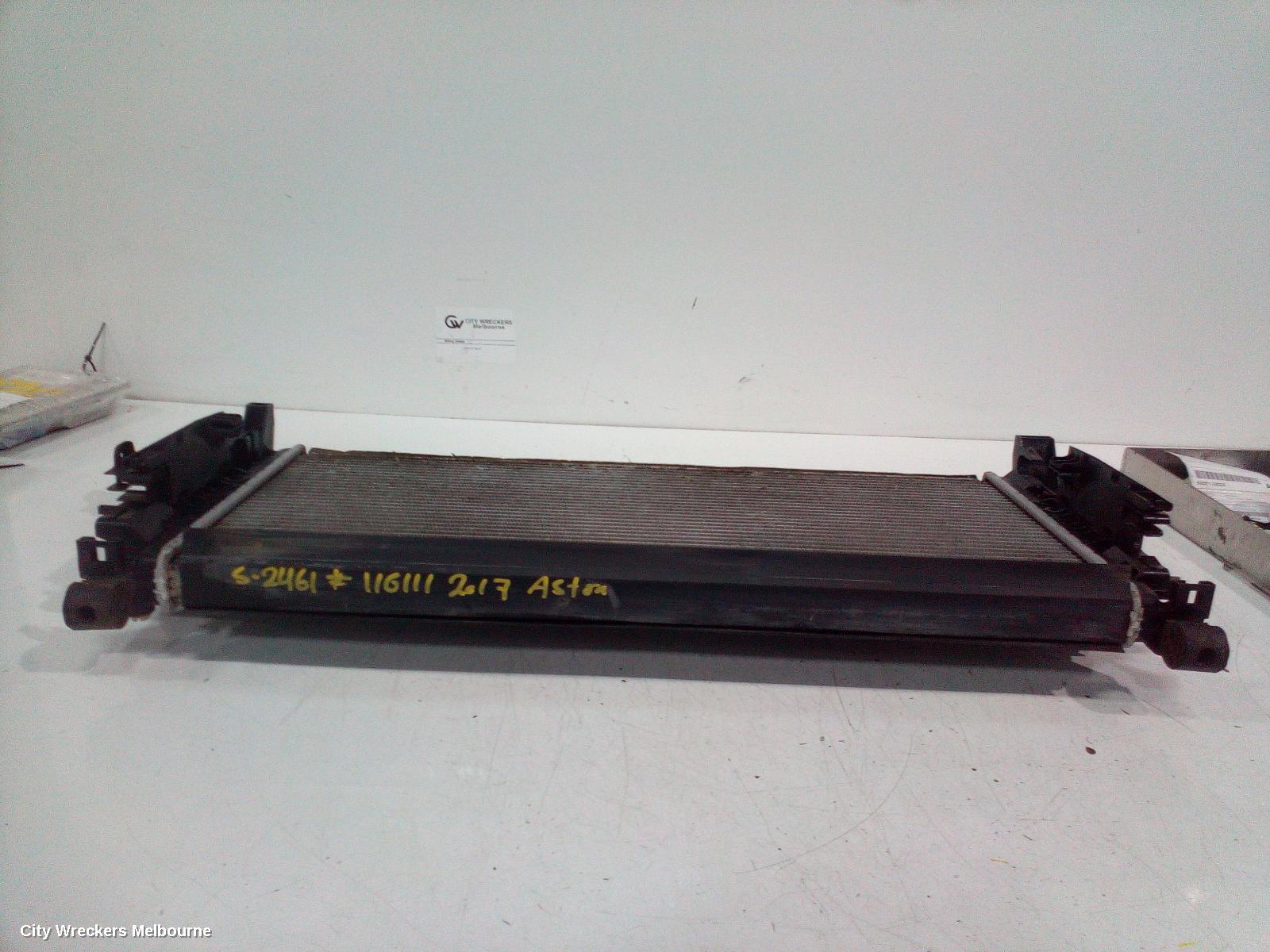 HOLDEN ASTRA RADIATOR, AUTO, 1.4, BK-BL, 09/2016 - 12/2020