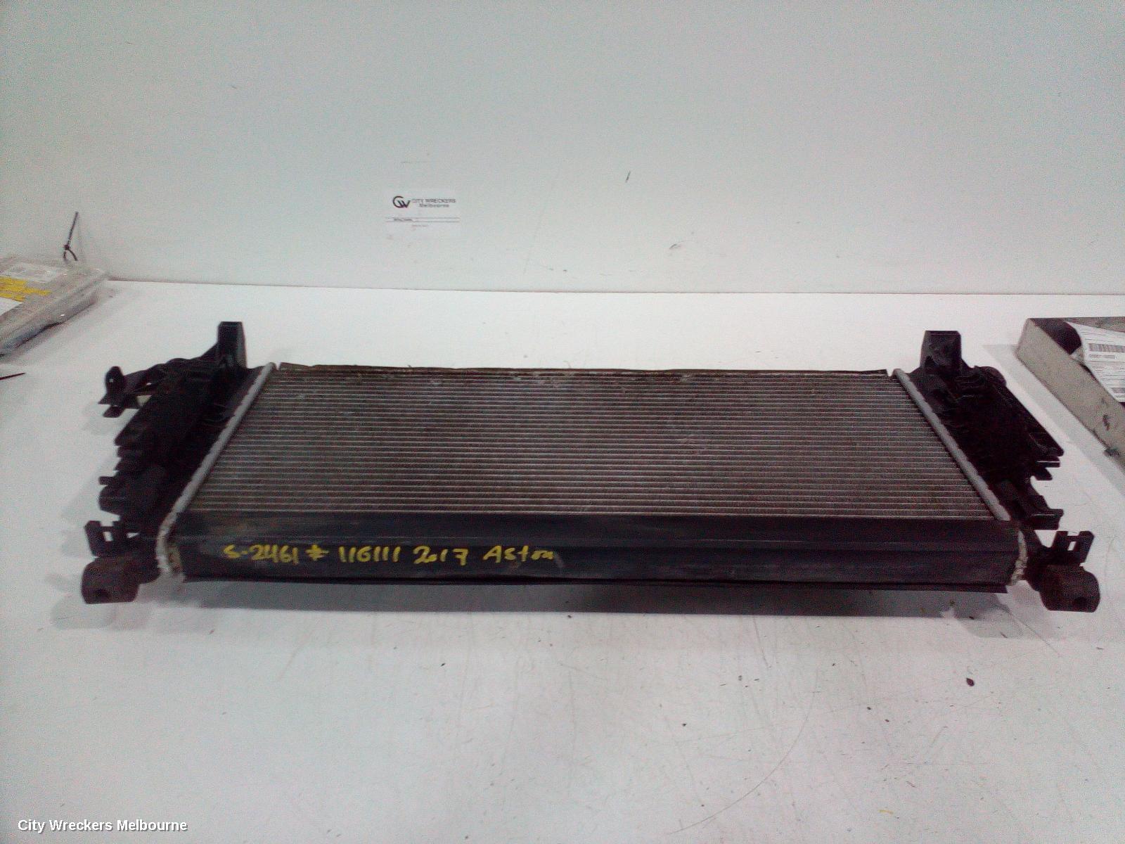 HOLDEN ASTRA RADIATOR, AUTO, 1.4, BK-BL, 09/2016 - 12/2020