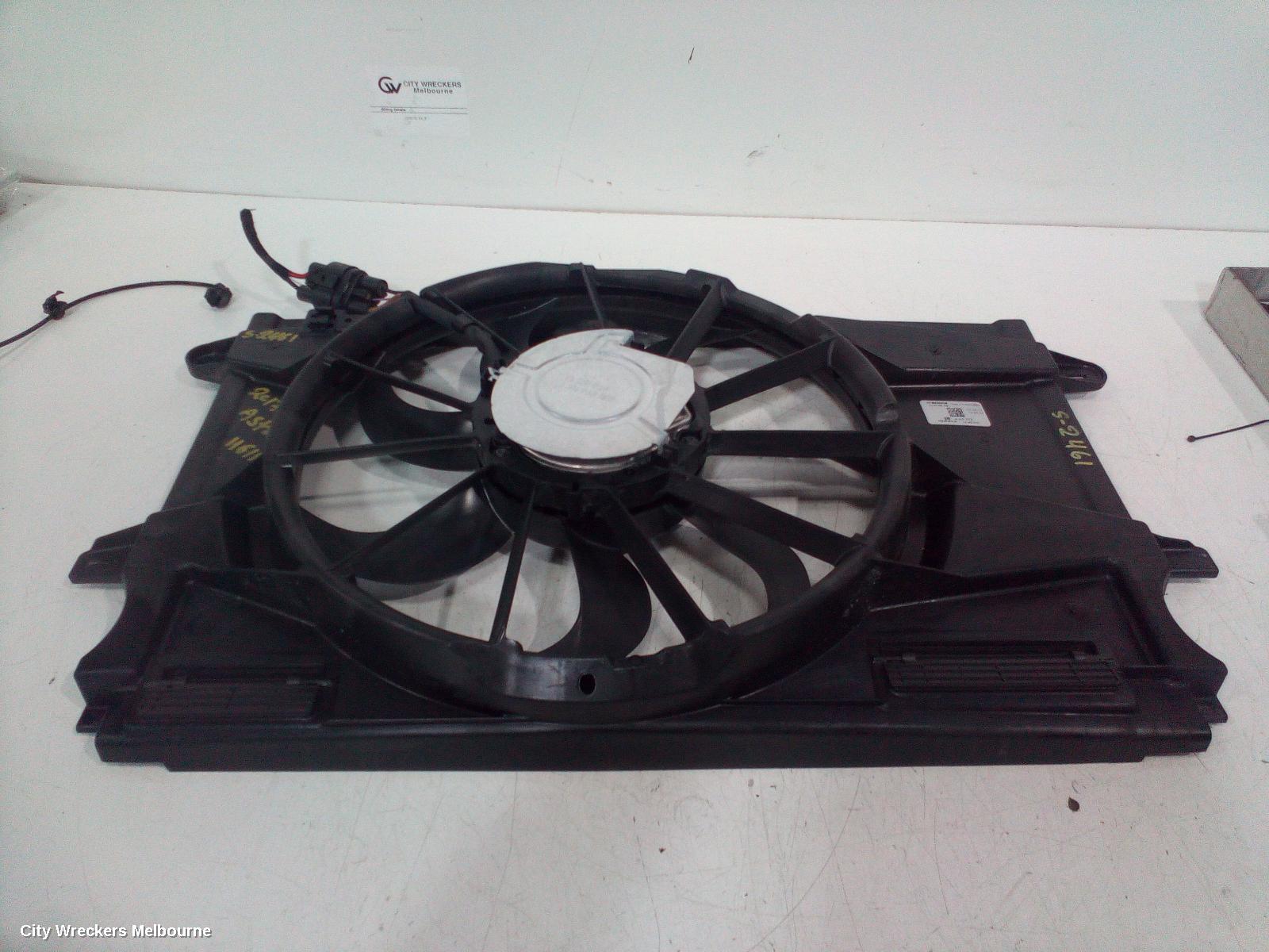 HOLDEN ASTRA FAN, RADIATOR FAN, 1.4, AUTO T/M, BK-BL, 05/2017 - 12/2020