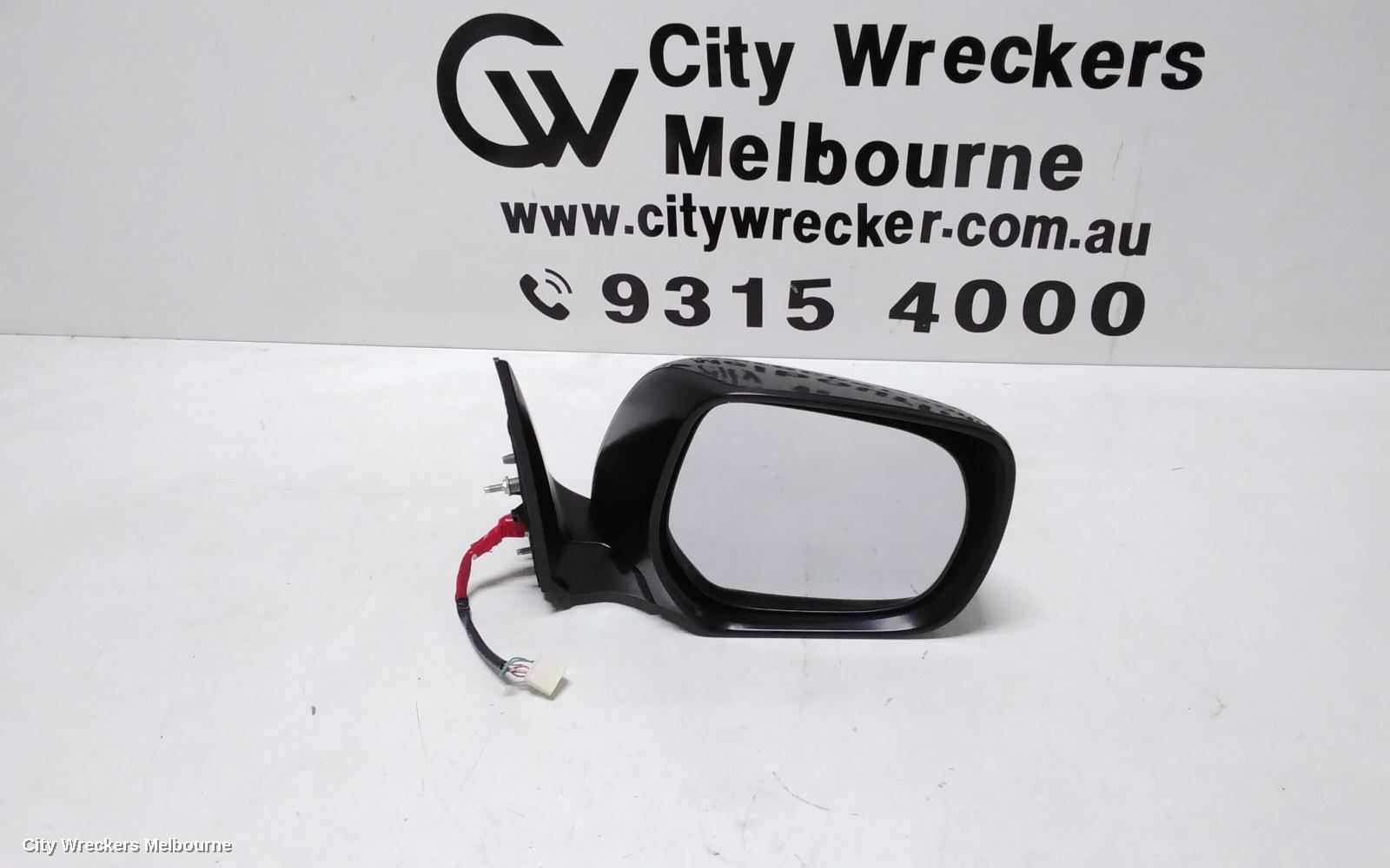 TOYOTA PRADO RIGHT DOOR MIRROR, 150 SERIES, SX/GX/GXL/ALTITUDE, HEATED, W/ COVER (COLOUR CODED), 08/2009 - 10/2011