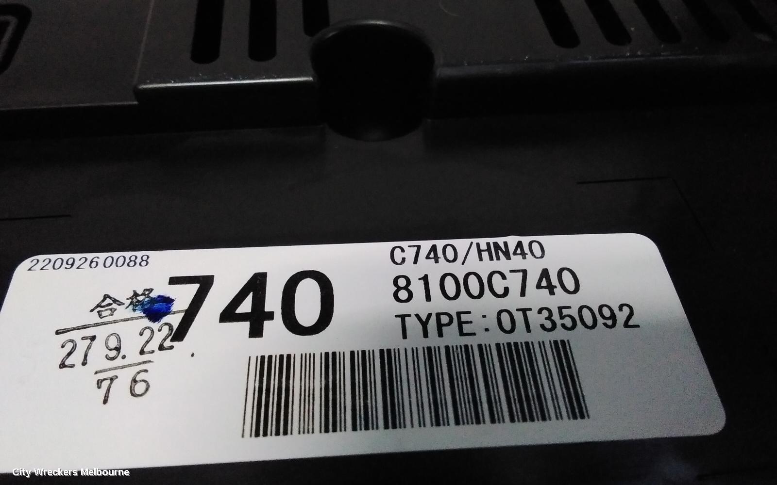 MITSUBISHI OUTLANDER INSTRUMENT CLUSTER, PETROL, AUTO T/M, DIGITAL TYPE, 12.3IN, ZM, 08/2021 ONWARDS