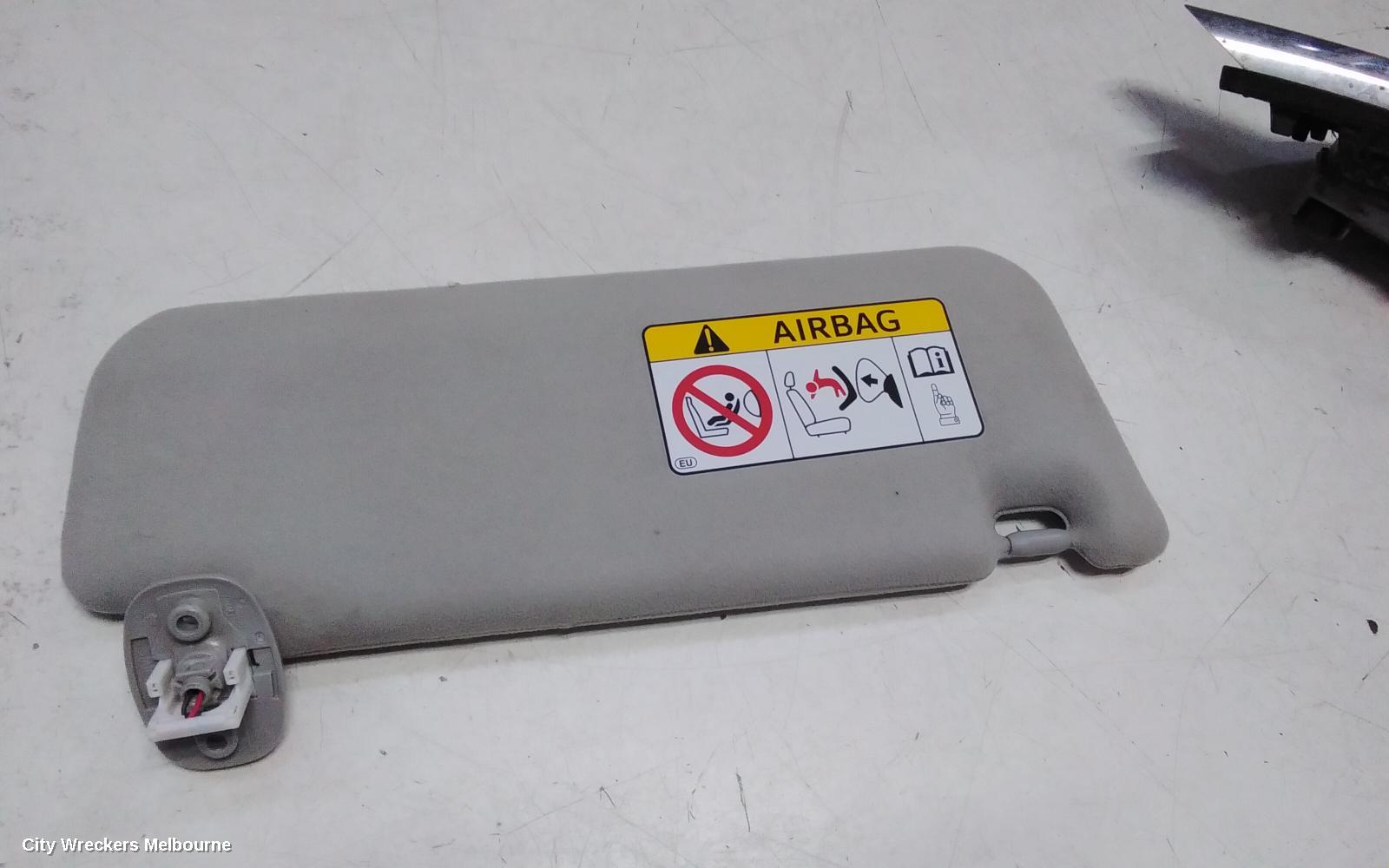 TOYOTA PRIUS SUNVISOR, ZVW40R, LH SIDE, 05/2012 - 03/2021