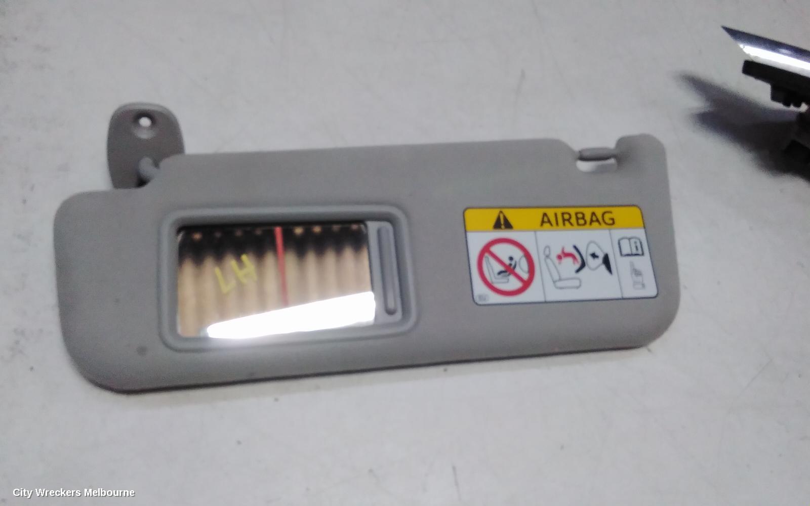 TOYOTA PRIUS SUNVISOR, ZVW40R, LH SIDE, 05/2012 - 03/2021