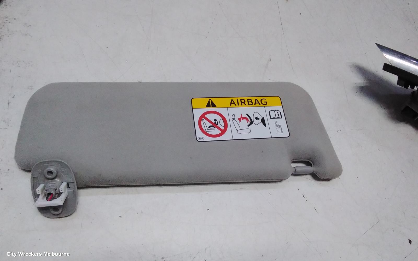 TOYOTA PRIUS SUNVISOR, ZVW40R, LH SIDE, 05/2012 - 03/2021