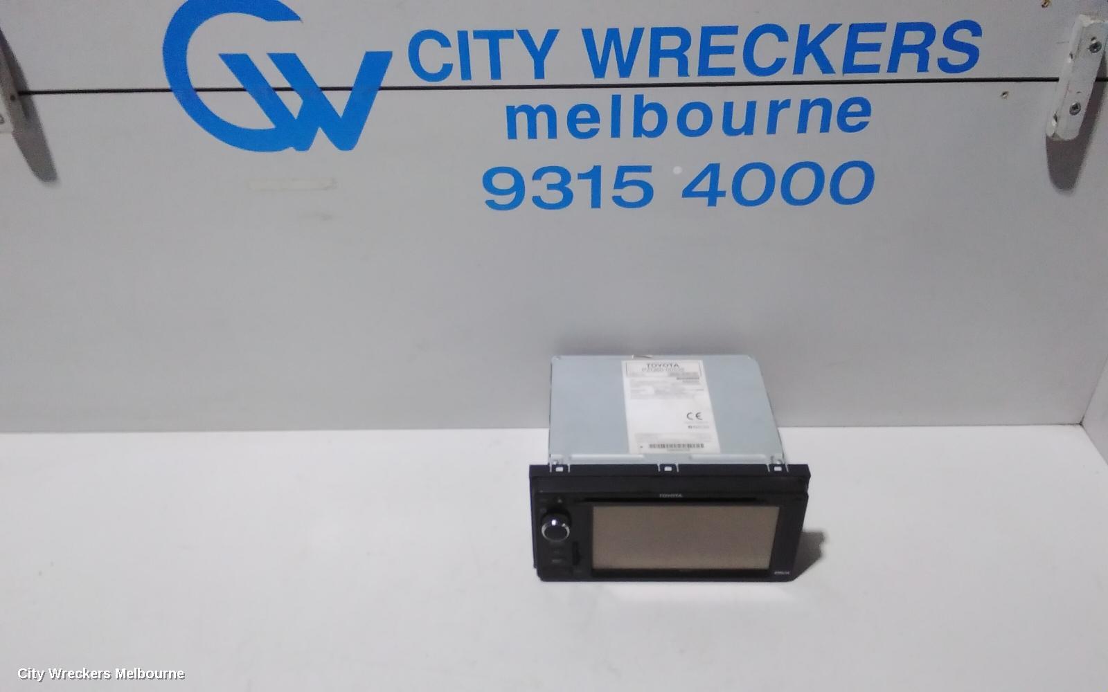 TOYOTA RAV4 RADIO/CD/DVD/SAT/TV, SINGLE DISC CD PLAYER (P/N ON FACE 32804), ACA33, 11/2005 - 11/2012
