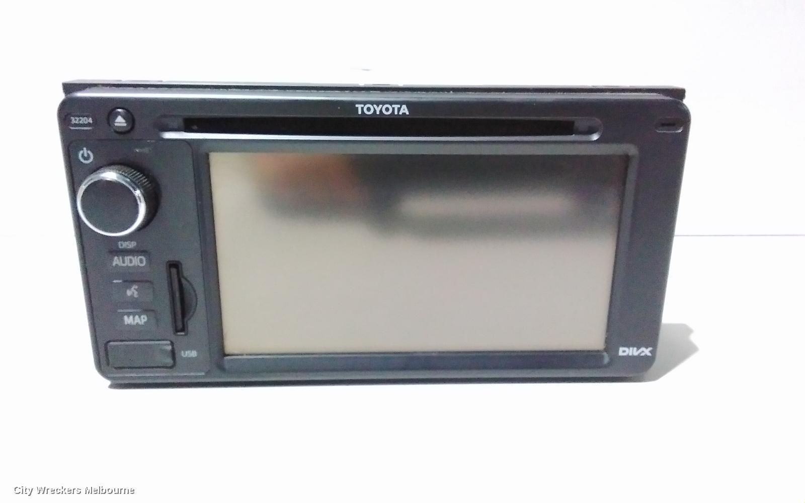 TOYOTA RAV4 RADIO/CD/DVD/SAT/TV, SINGLE DISC CD PLAYER (P/N ON FACE 32804), ACA33, 11/2005 - 11/2012