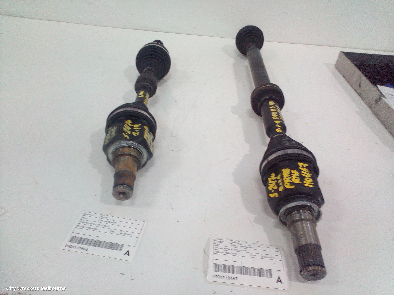 TOYOTA PRIUS RIGHT DRIVESHAFT, ZVW40R, PRIUS V, 05/2012 - 03/2021
