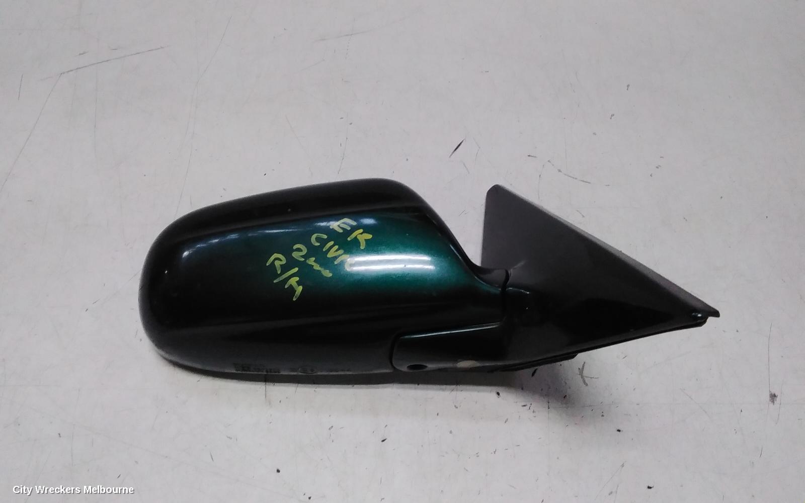 HONDA CIVIC RIGHT DOOR MIRROR, EK, POWER, SEDAN, 98-00