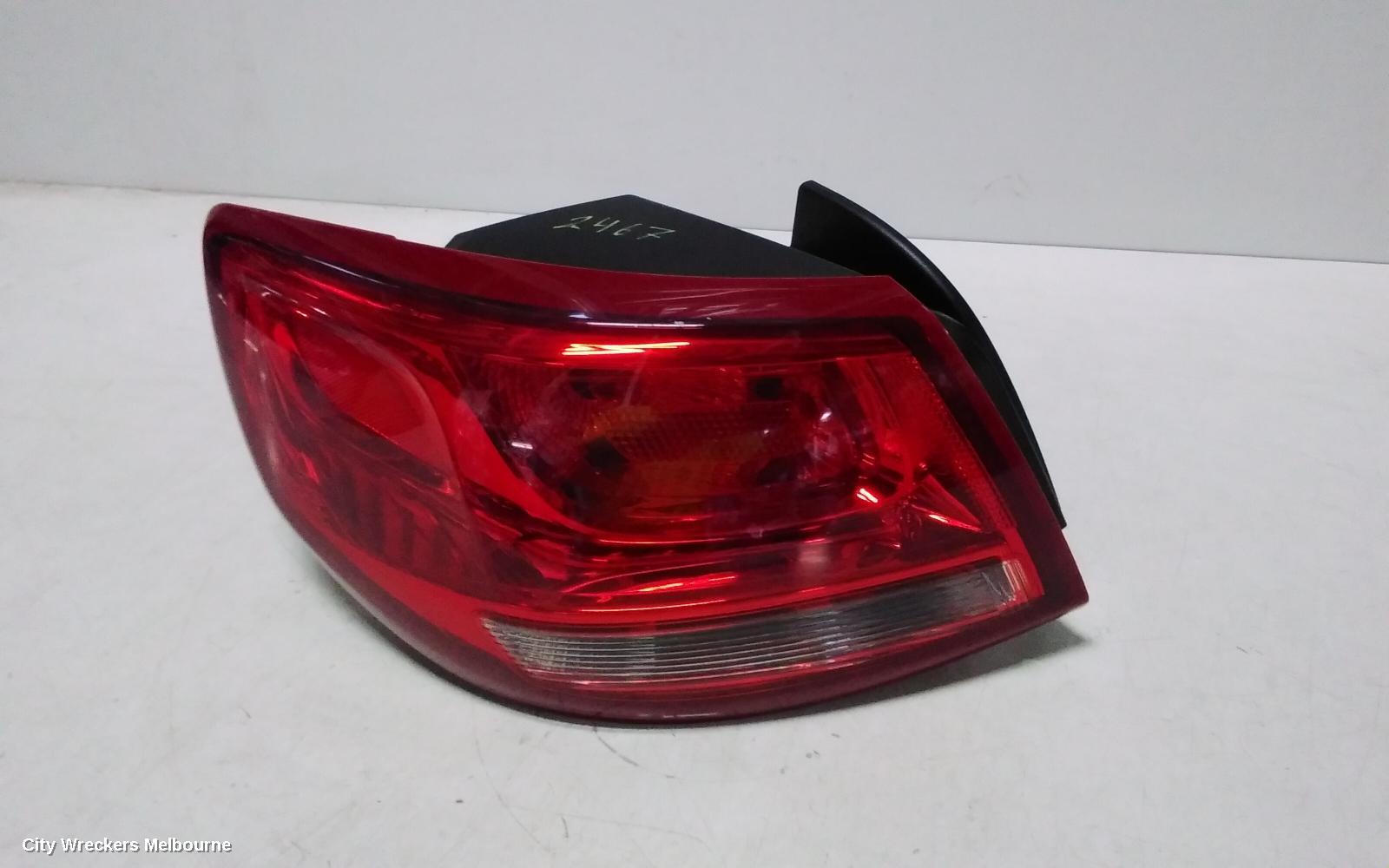 HOLDEN COMMODORE LEFT TAILLIGHT, VF, SEDAN, TINTED TYPE, SS-V/CALAIS/CALAIS-V, 05/2013 - 09/2015