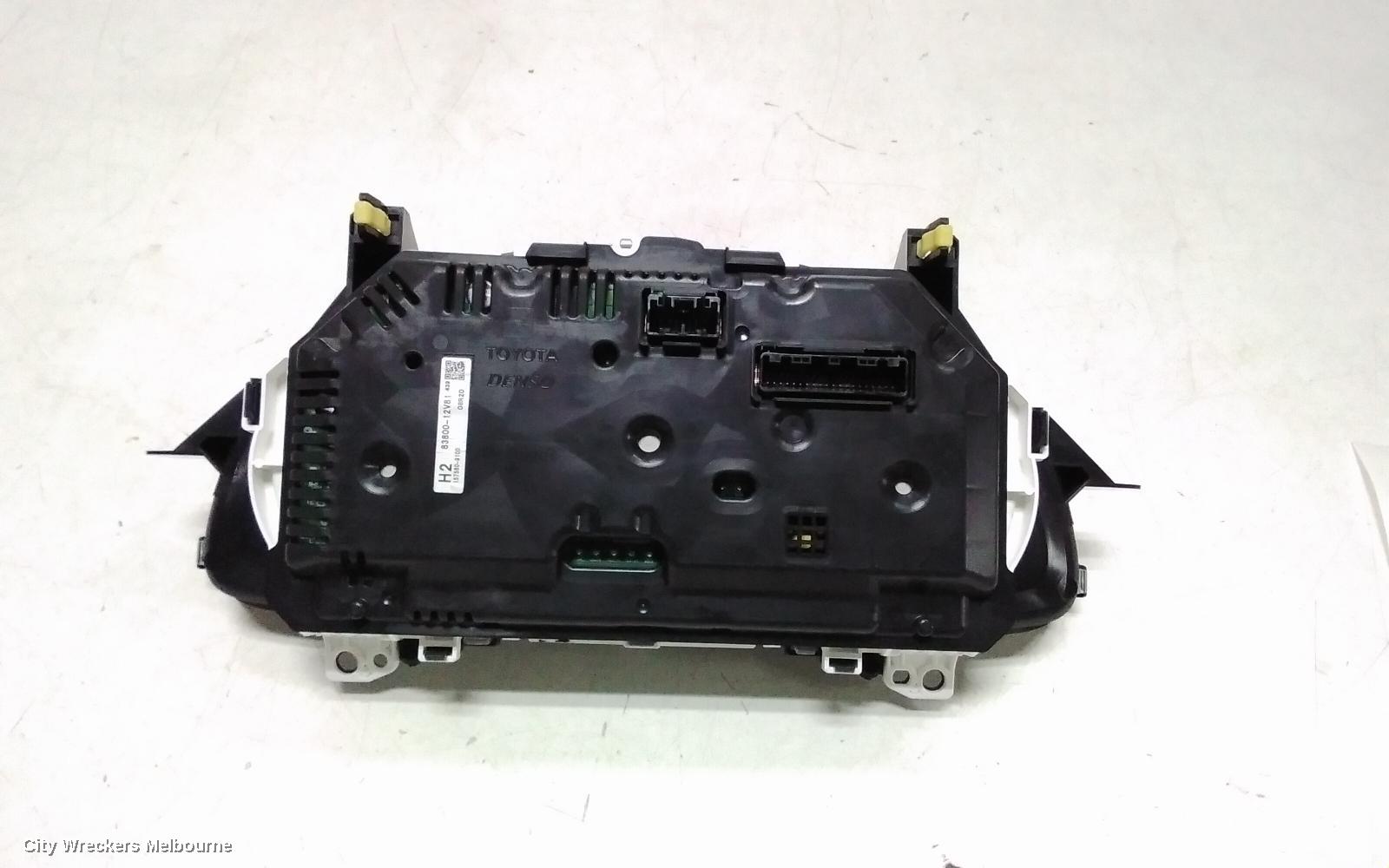 TOYOTA COROLLA INSTRUMENT CLUSTER, 1.8, 2ZR-FE, AUTO T/M, ASCENT, ZRE182R, HATCH, 10/2012 - 05/2015