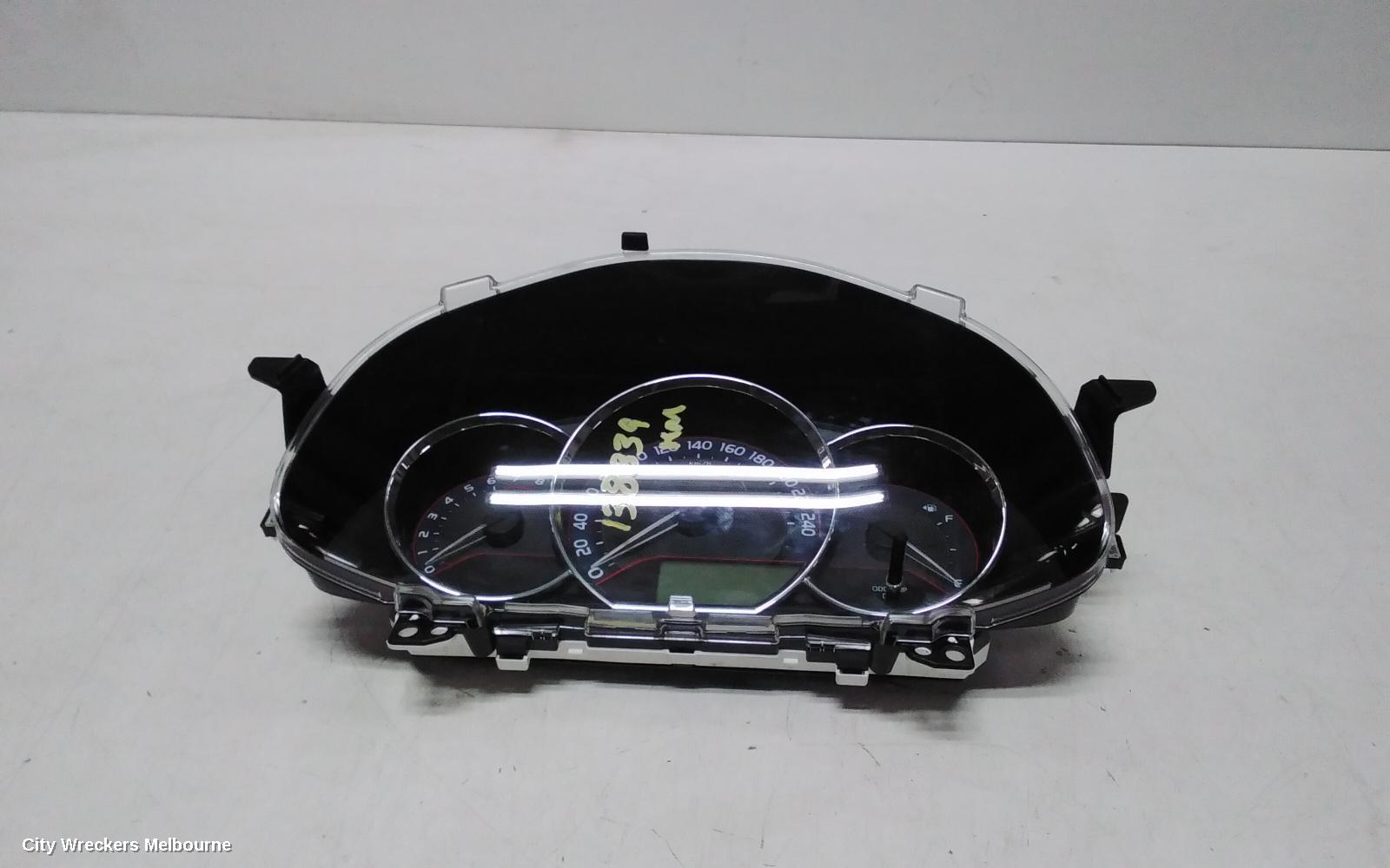 TOYOTA COROLLA INSTRUMENT CLUSTER, 1.8, 2ZR-FE, AUTO T/M, ASCENT, ZRE182R, HATCH, 10/2012 - 05/2015