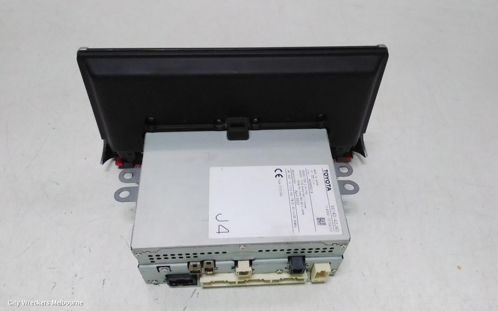 TOYOTA RAV4 RADIO/CD/DVD/SAT/TV, HEAD UNIT, W/ DISLAY UNIT, 8IN TOUCHSCREEN, NON PREMIUM TYPE, XA50, GX/GXL, 07/2022 ONWARDS