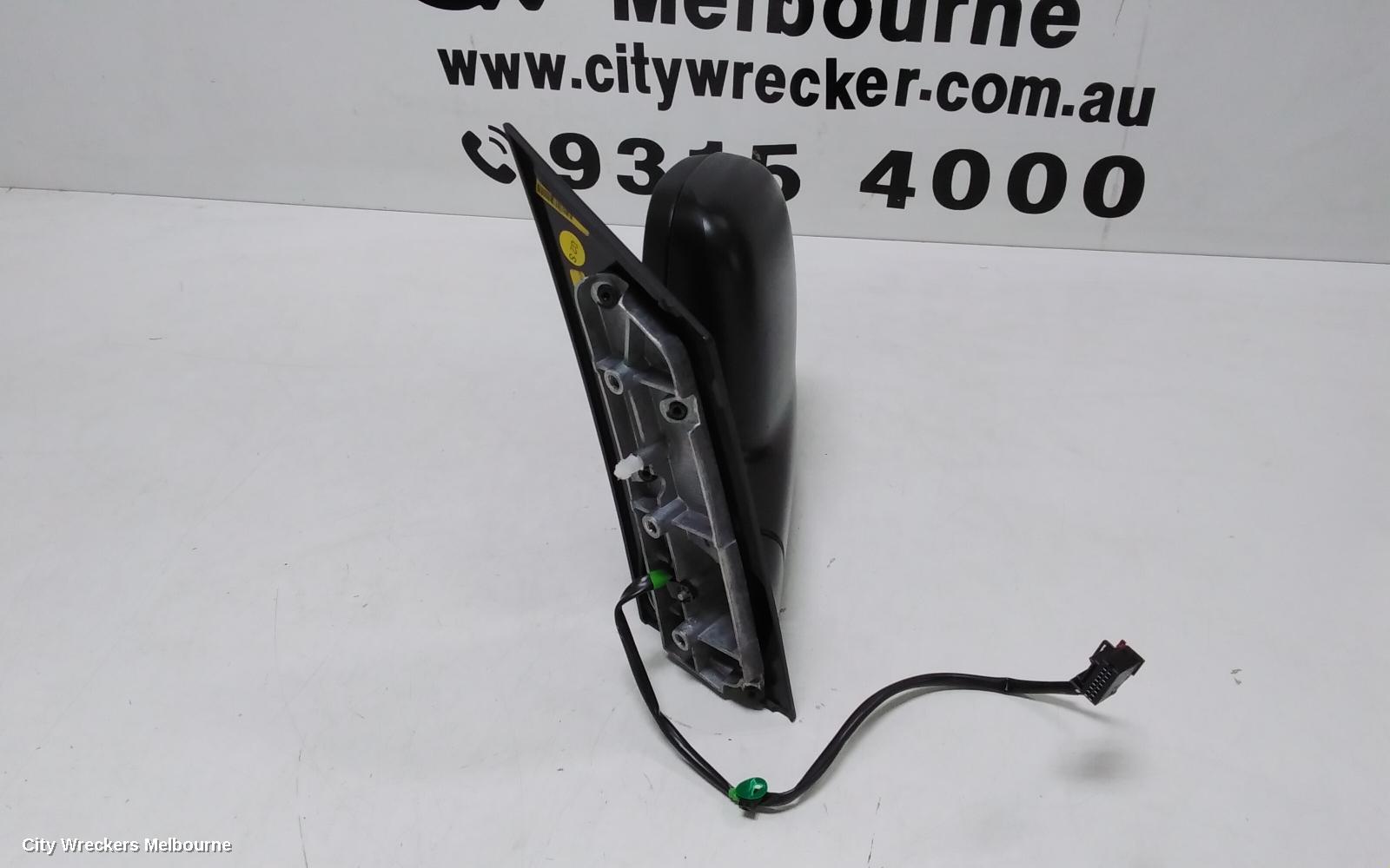 VOLKSWAGEN CADDY LEFT DOOR MIRROR, 2K, POWER, TEXTURED, 12/2004 - 06/2015