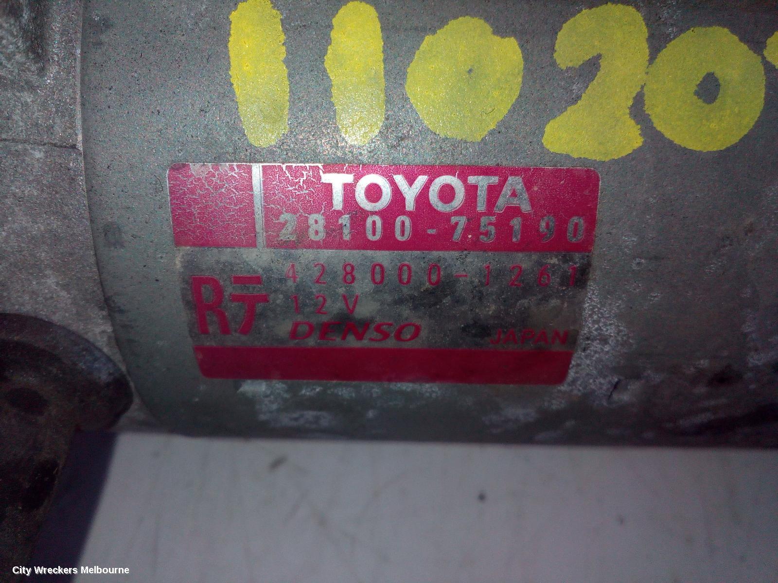 TOYOTA HIACE STARTER, PETROL, 2.7, 2TR-FE, TRH, 03/2005 - 04/2019