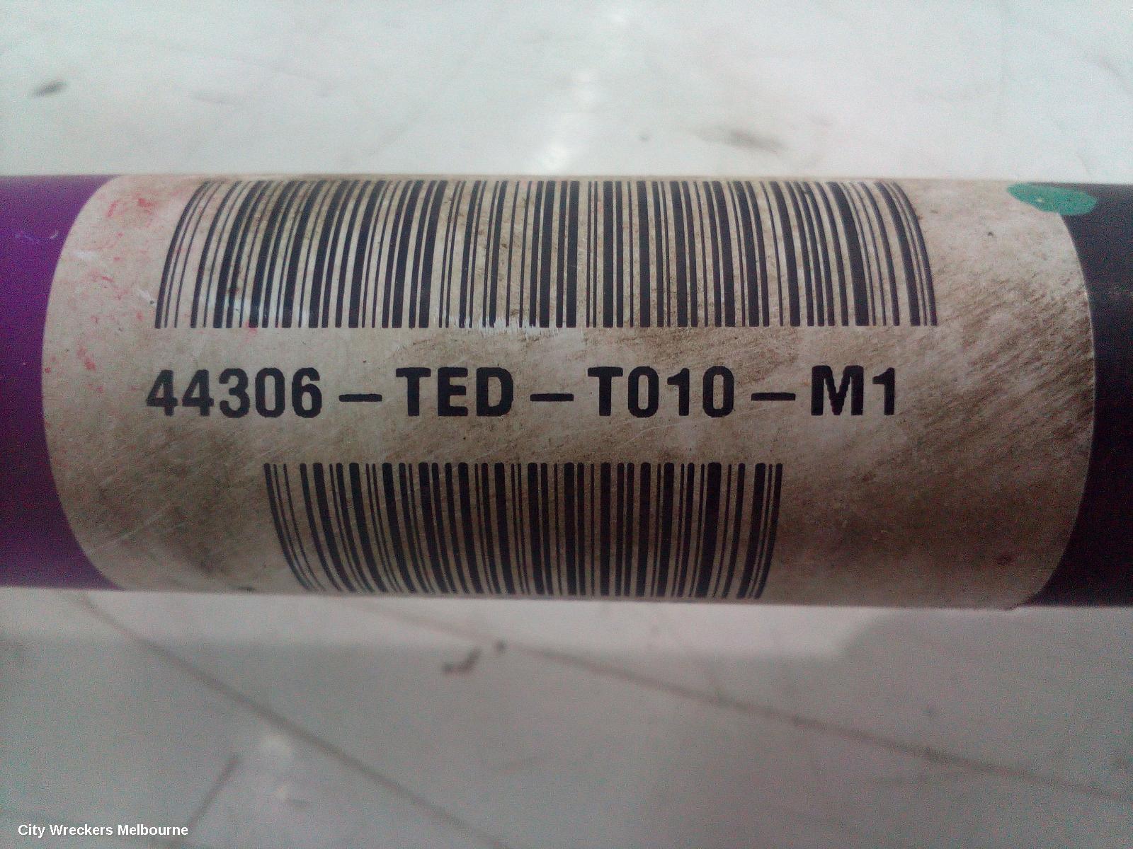 HONDA CIVIC LEFT DRIVESHAFT, AUTO T/M, PETROL, 1.5, TURBO, 10TH GEN, 05/2016 - 08/2021