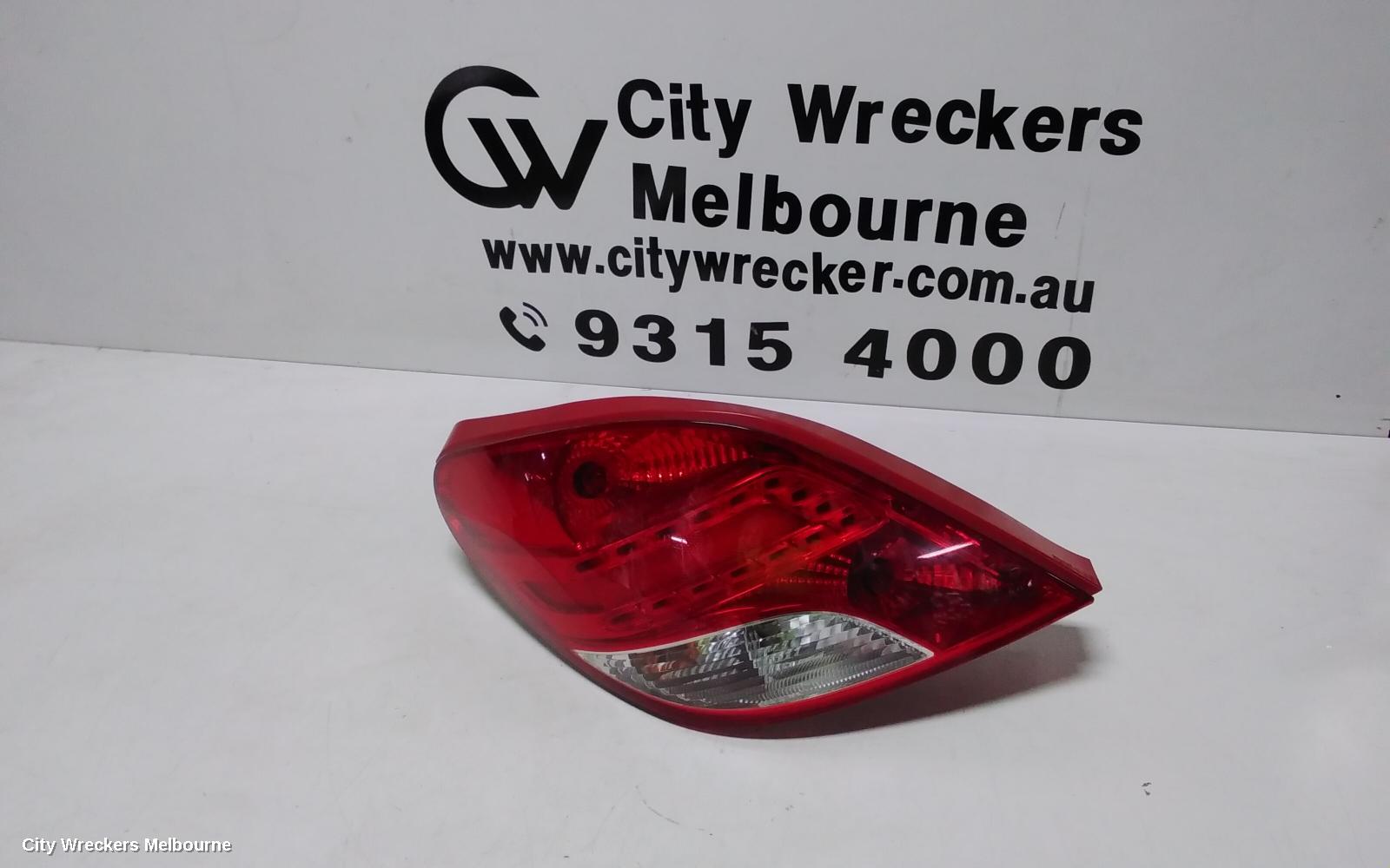 PEUGEOT 207 LEFT TAILLIGHT, CABRIO, CLEAR INDICATOR SECTION, A7, 03/2007 - 12/2012